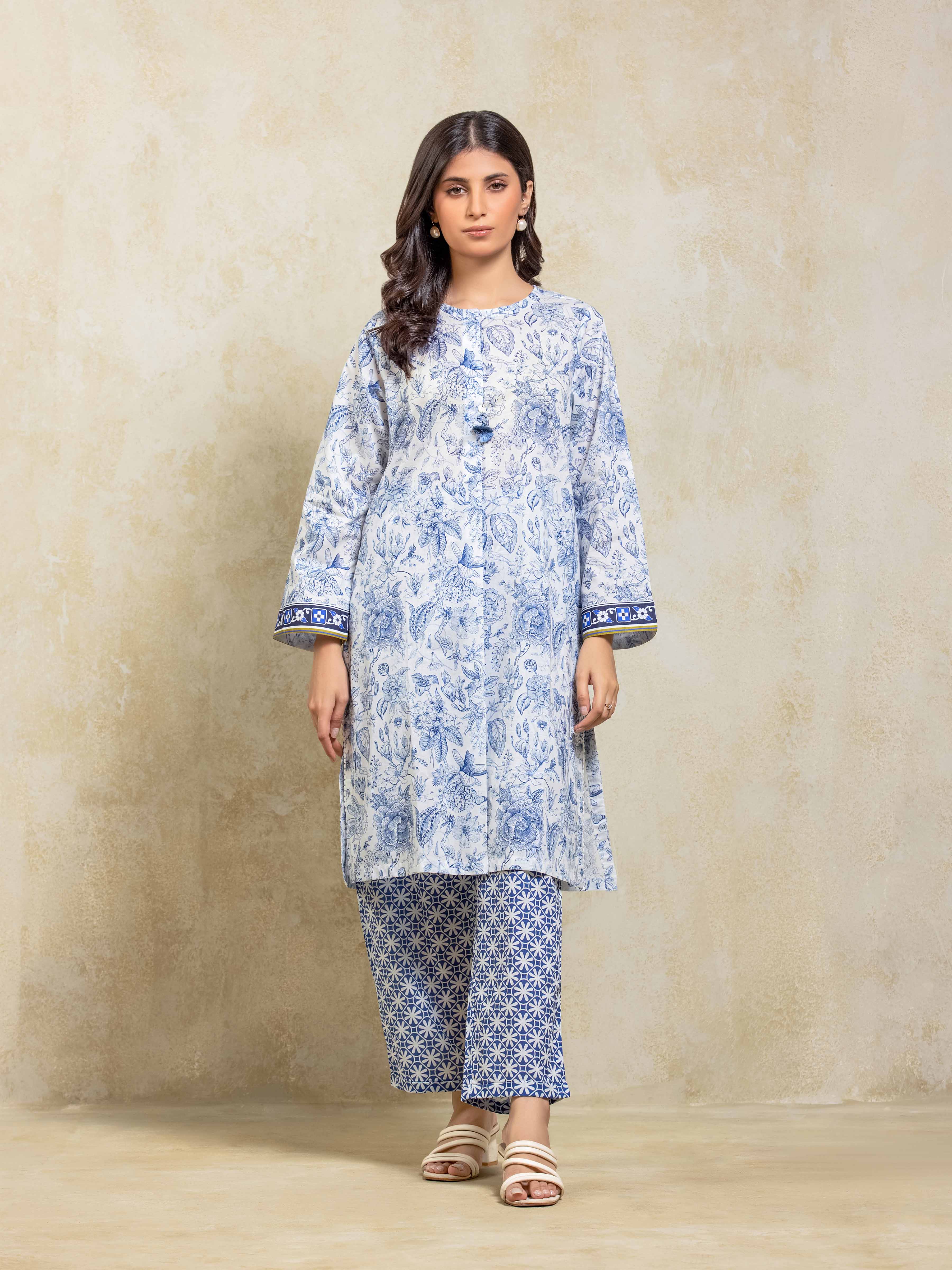 Printed Lawn Co-Ord Set - EWTKP5-81880ST