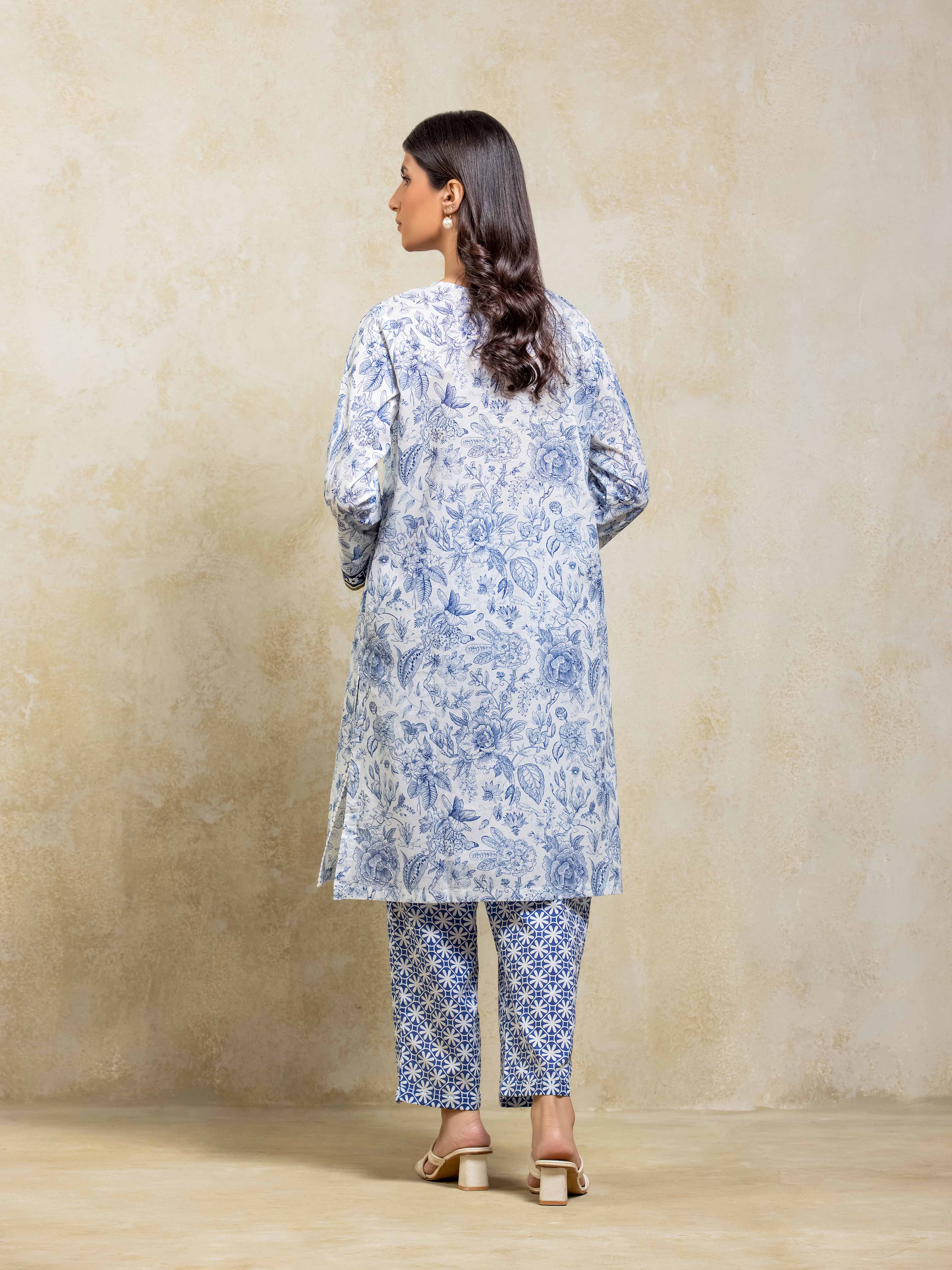 Printed Lawn Co-Ord Set - EWTKP5-81880ST - Image 6