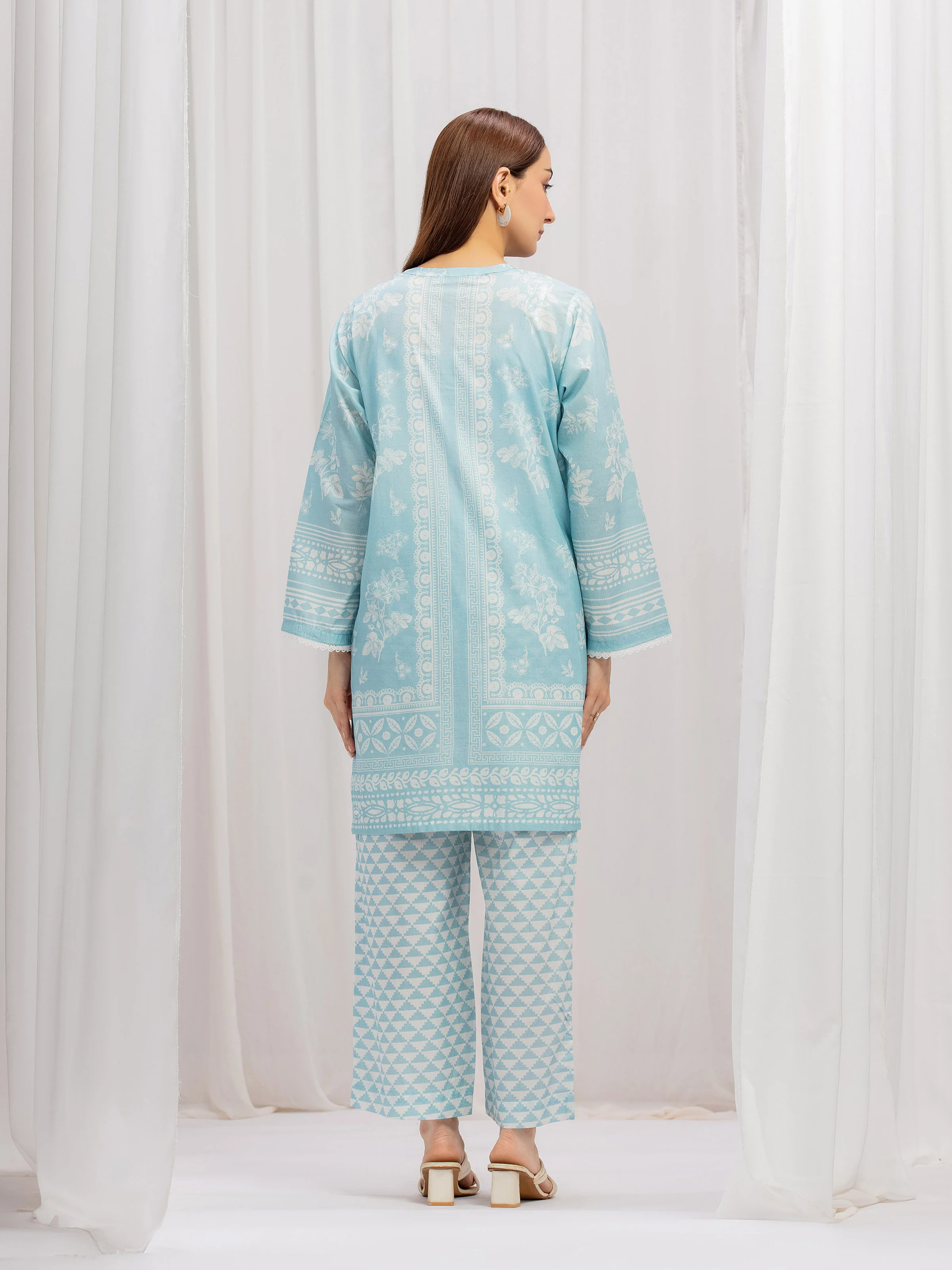 Printed Lawn Co-Ord Set - EWTKP5-81891ST - Image 6