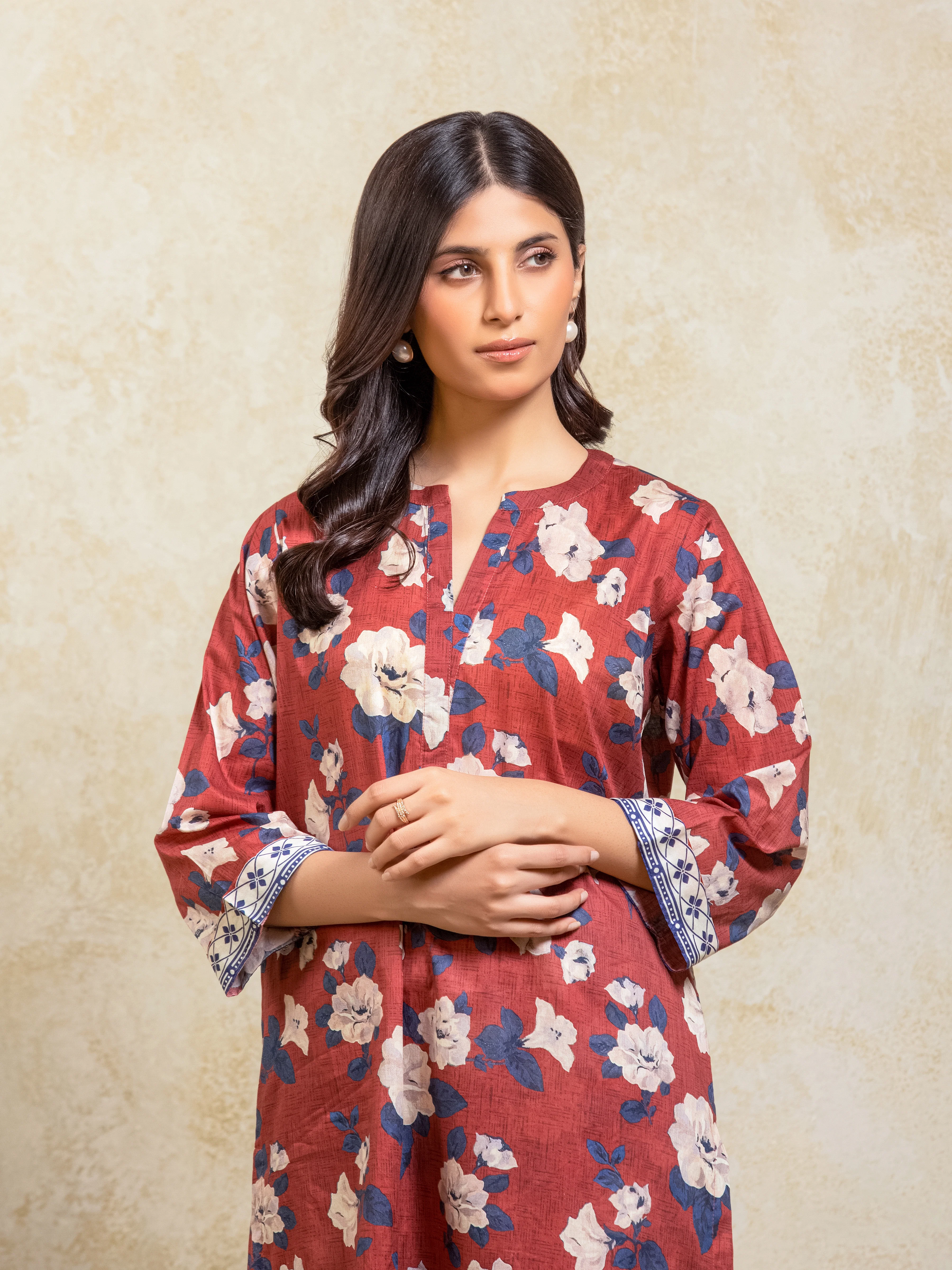 Printed Lawn Co-Ord Set - EWTKP5-81899ST - Image 4