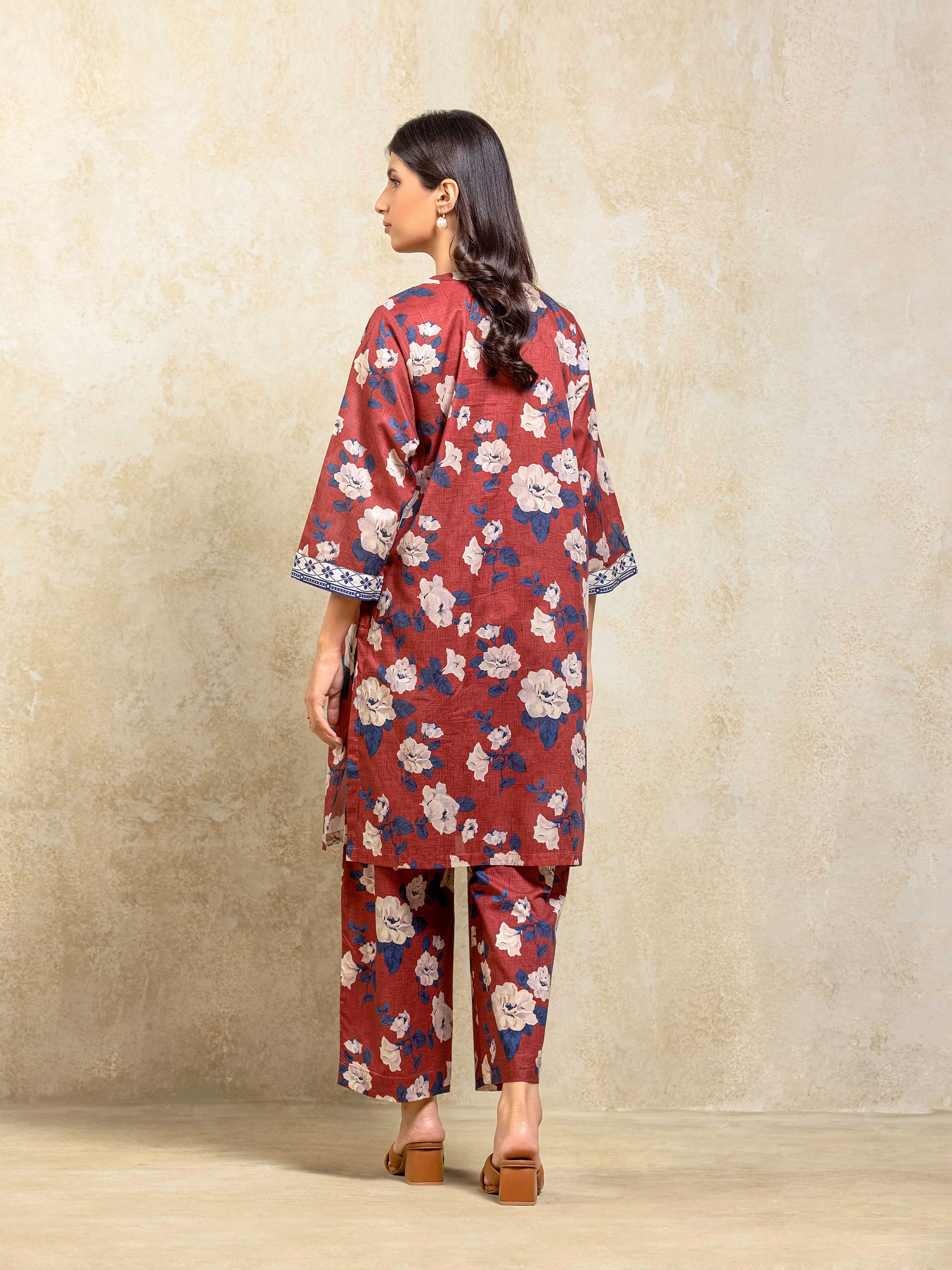 Printed Lawn Co-Ord Set - EWTKP5-81899ST - Image 5