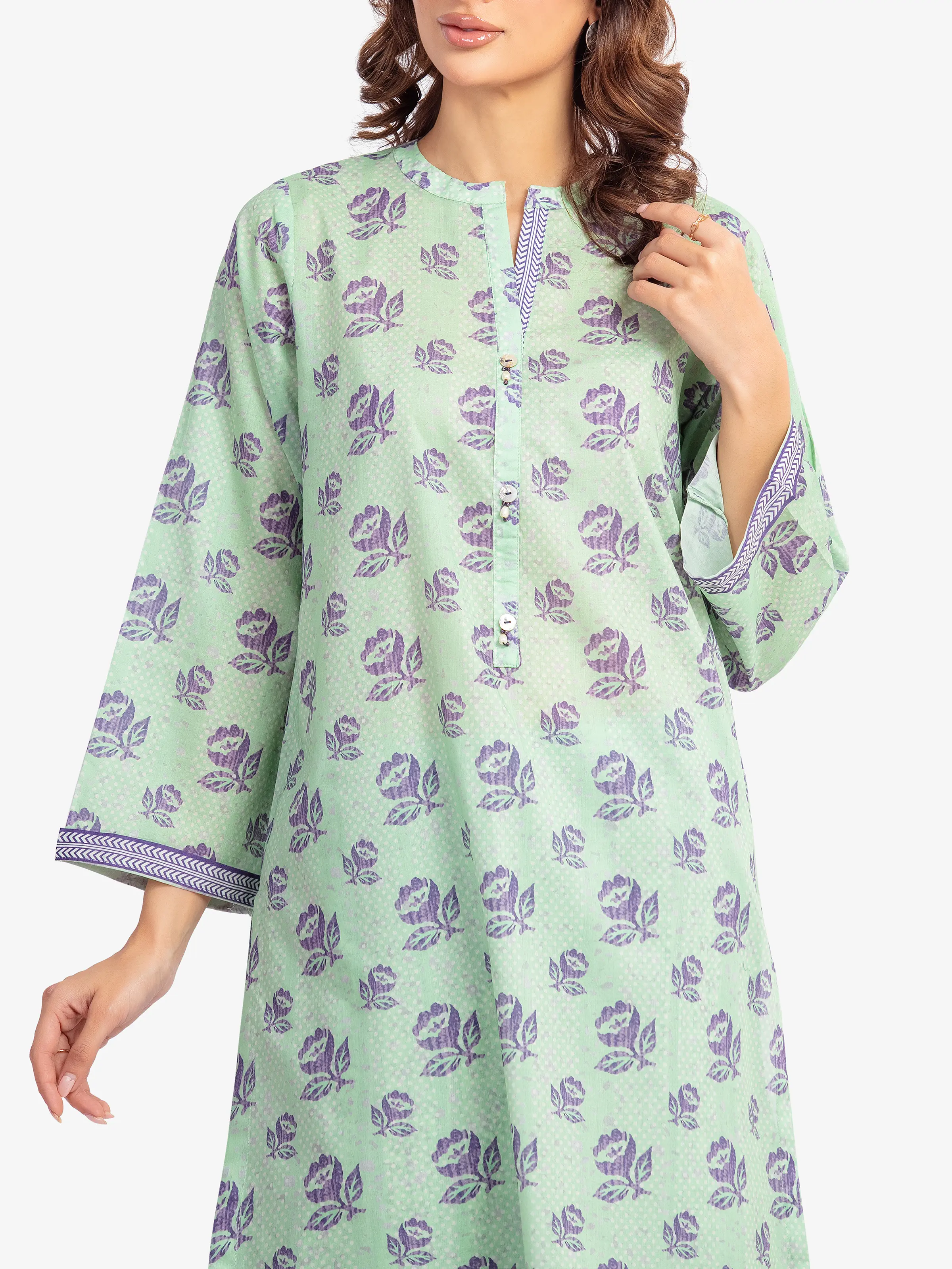 Printed Lawn Co-Ord Set - EWTKP5-82091ST - Image 2