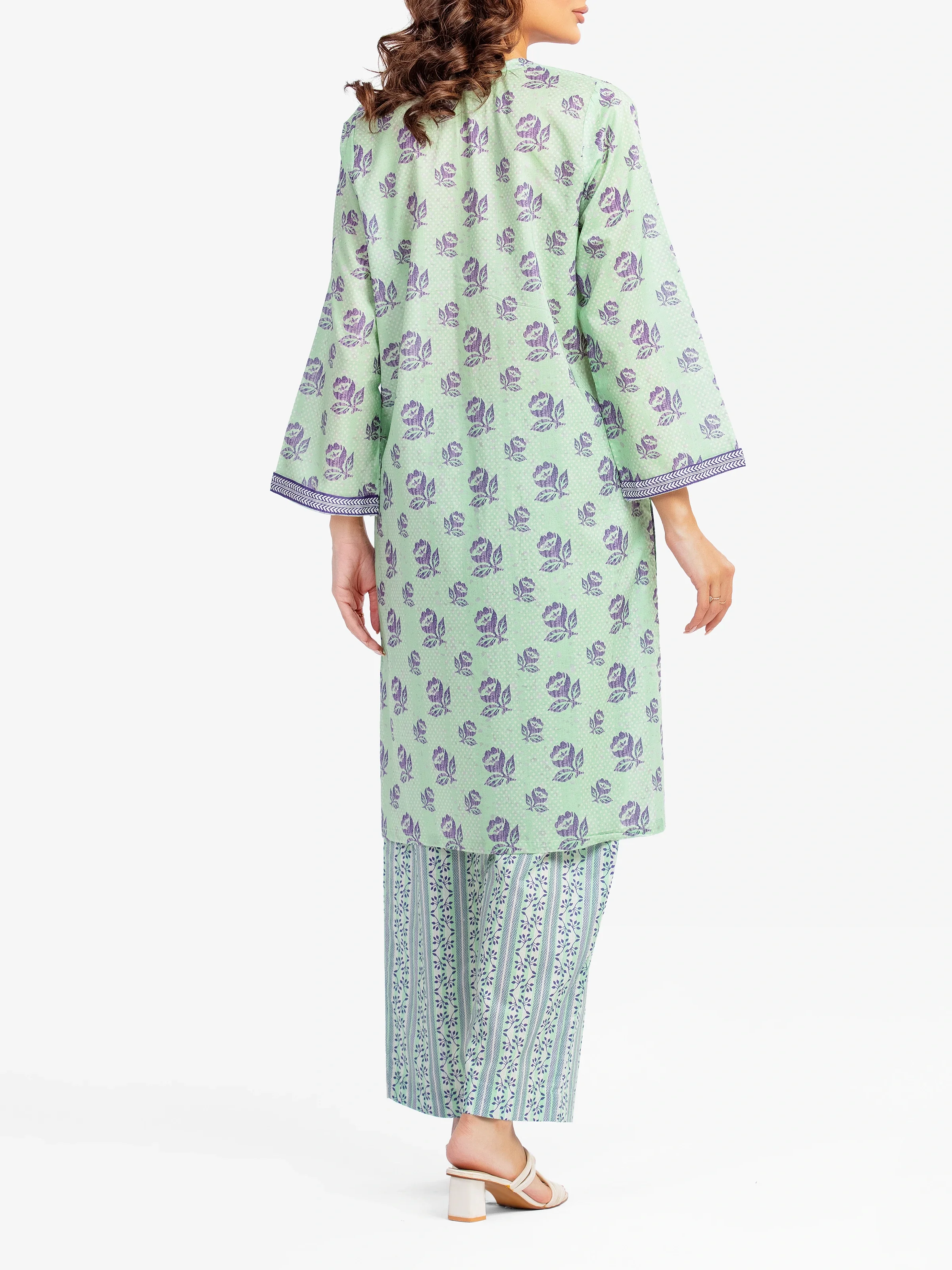Printed Lawn Co-Ord Set - EWTKP5-82091ST - Image 4