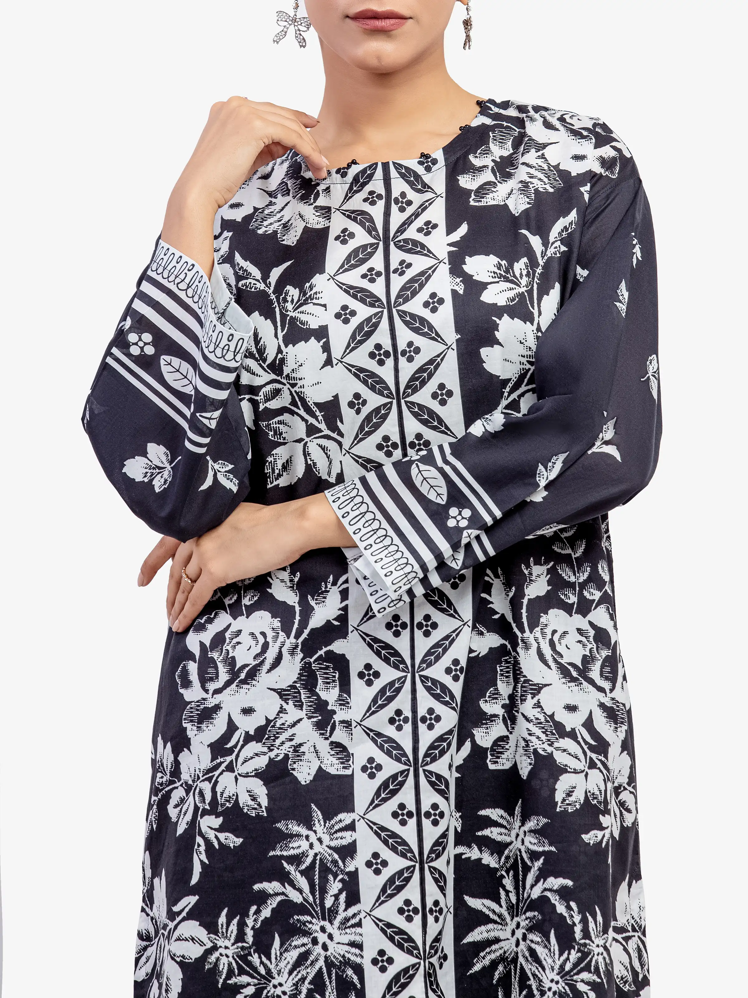 Printed Lawn Co-Ord Set - EWTKP5-82303ST - Image 3