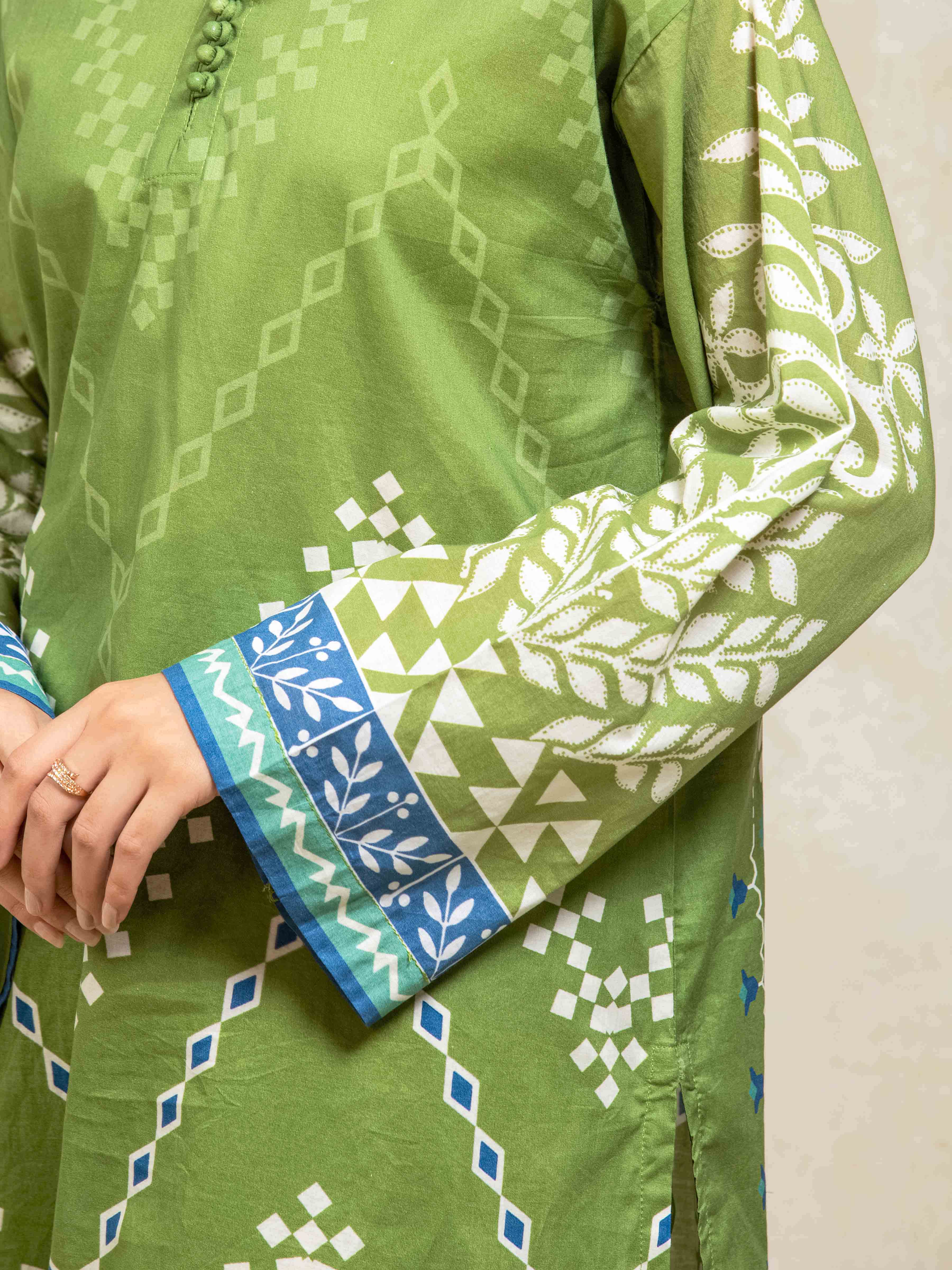 Printed Lawn Co-Ord Set - EWTKP5-82307ST - Image 4
