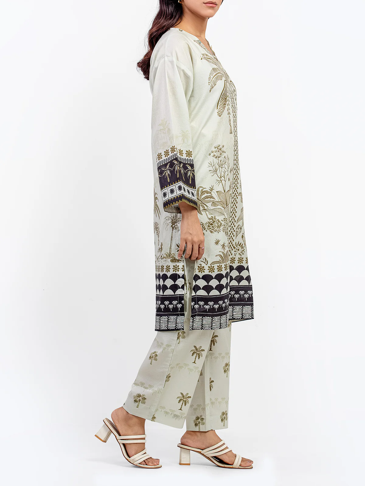 Printed Lawn Co-Ord Set - EWTKP5-82308ST - Image 5