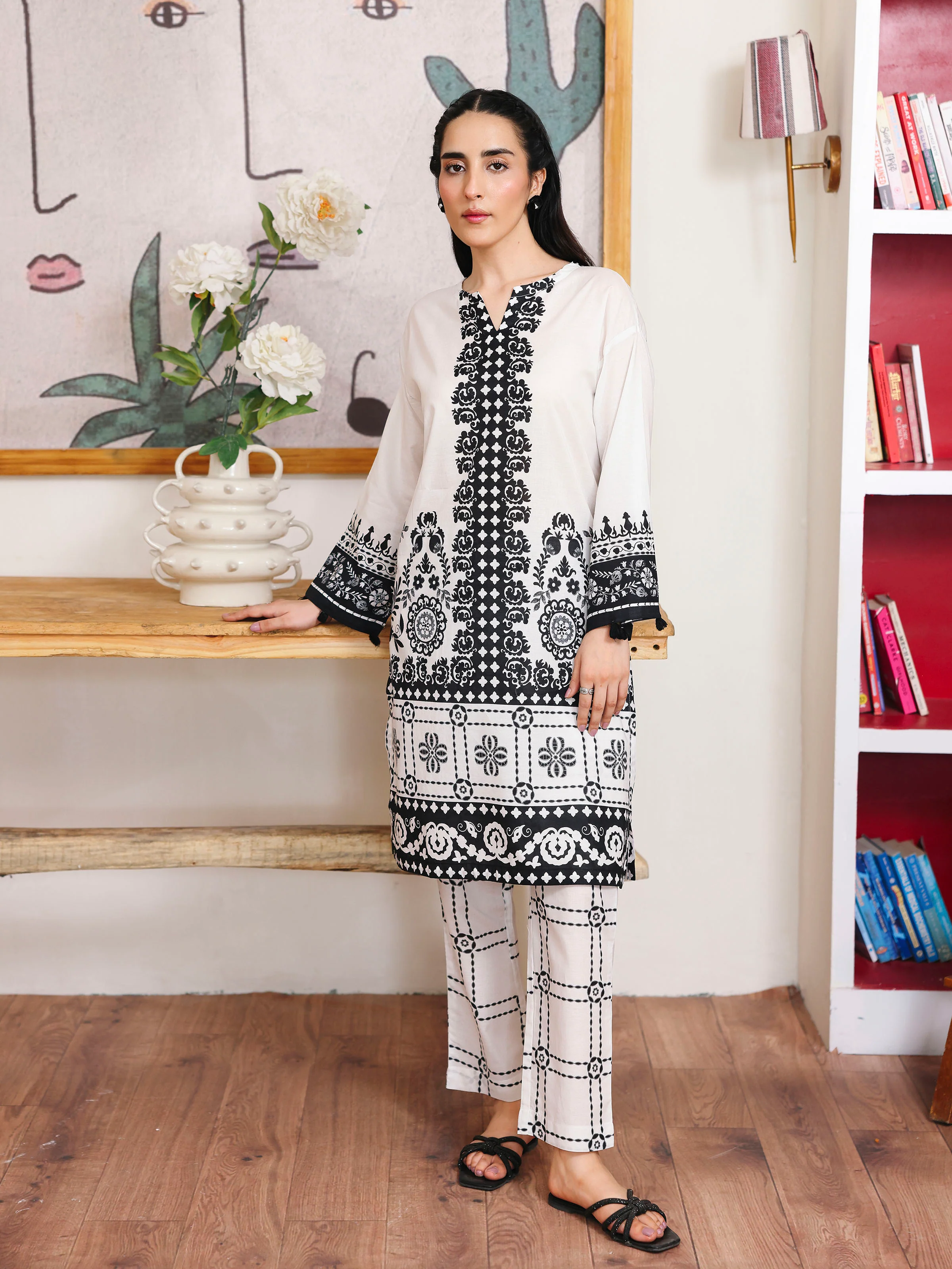 Printed Lawn Co-Ord Set - EWTKP5-82309ST