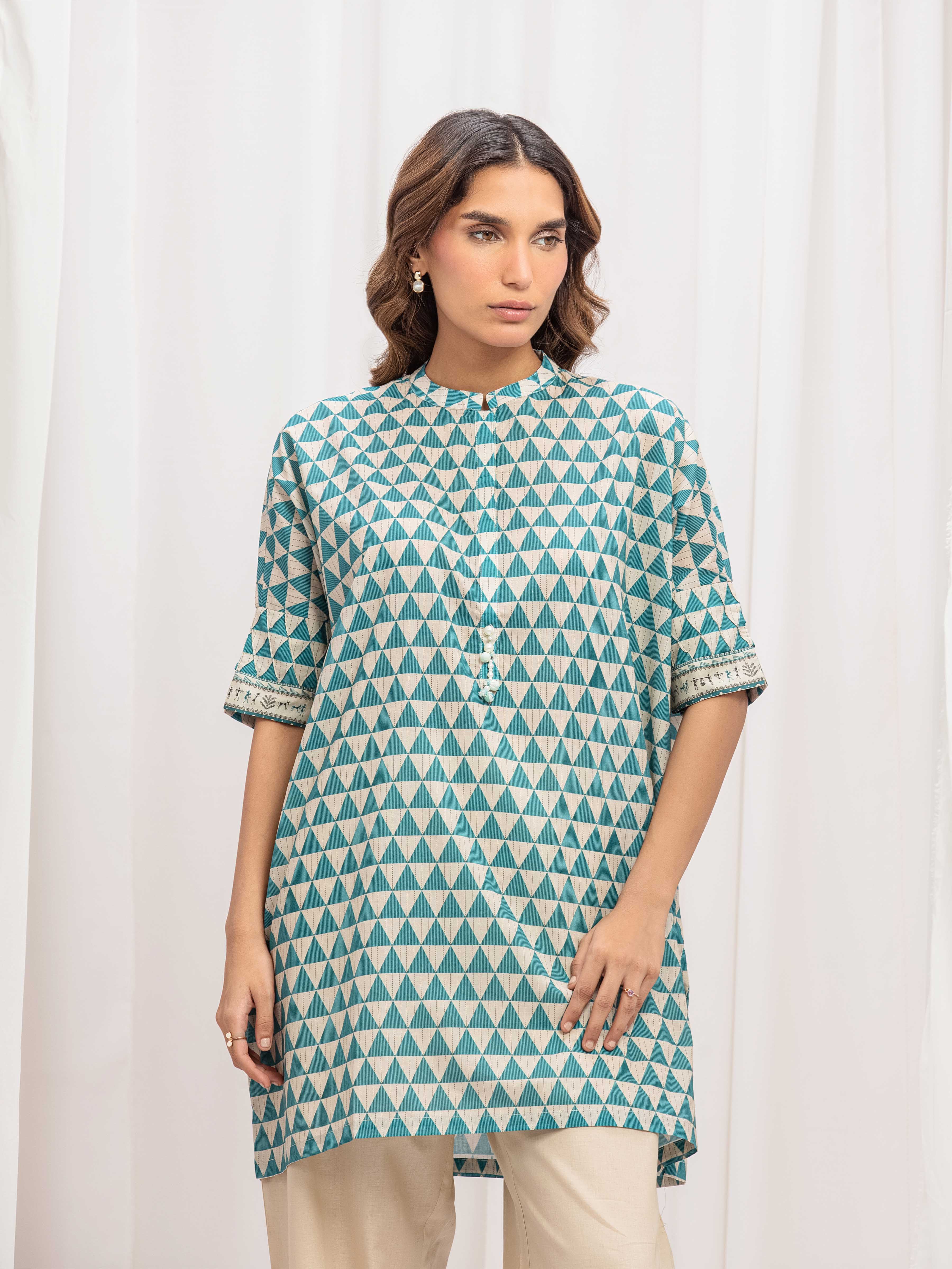 Printed Lawn Shirt Trouser - EWTKP5-83004ST - Image 2