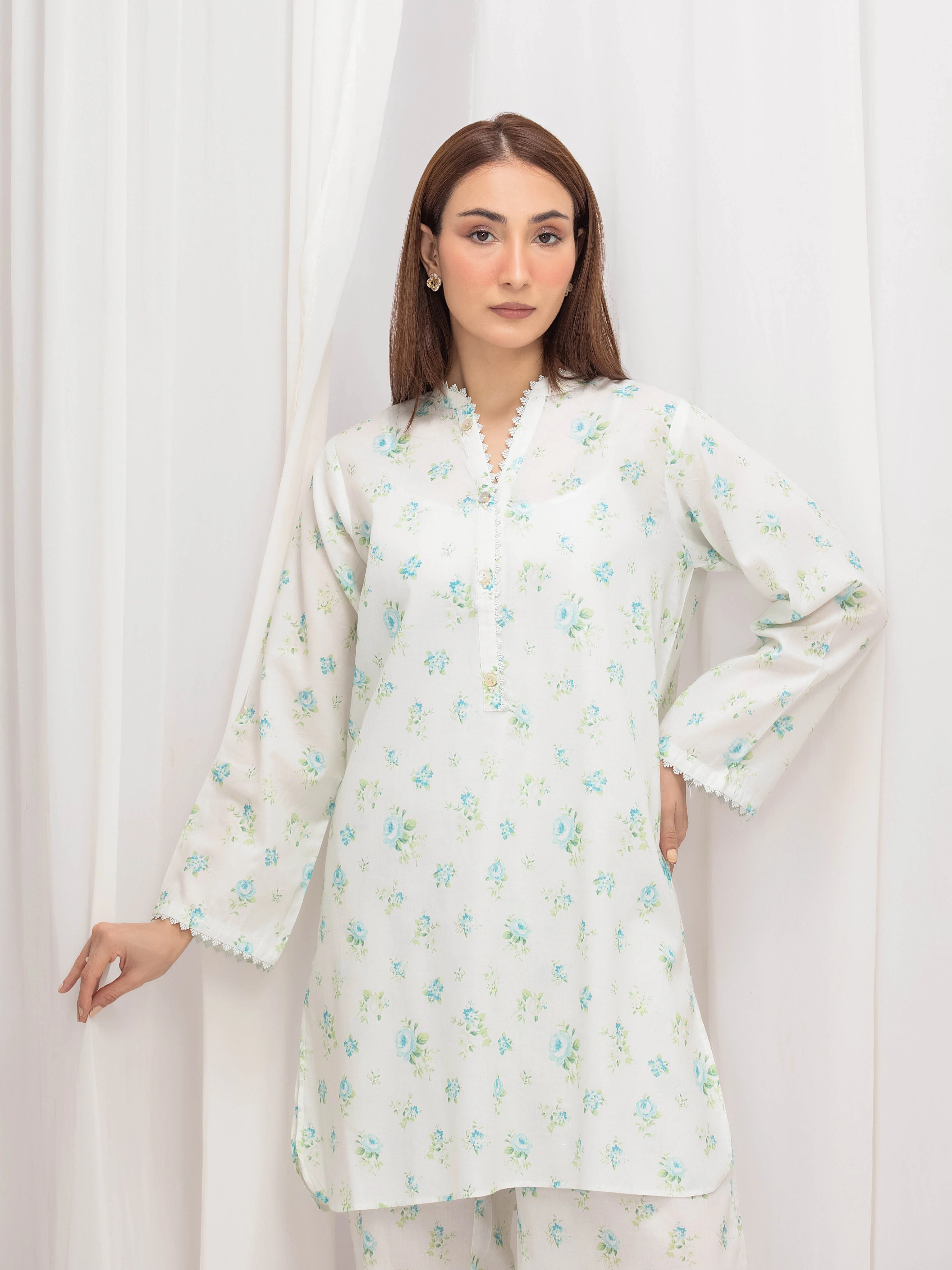 Printed Lawn Co-Ord Set - EWTKP5-85000ST - Image 2