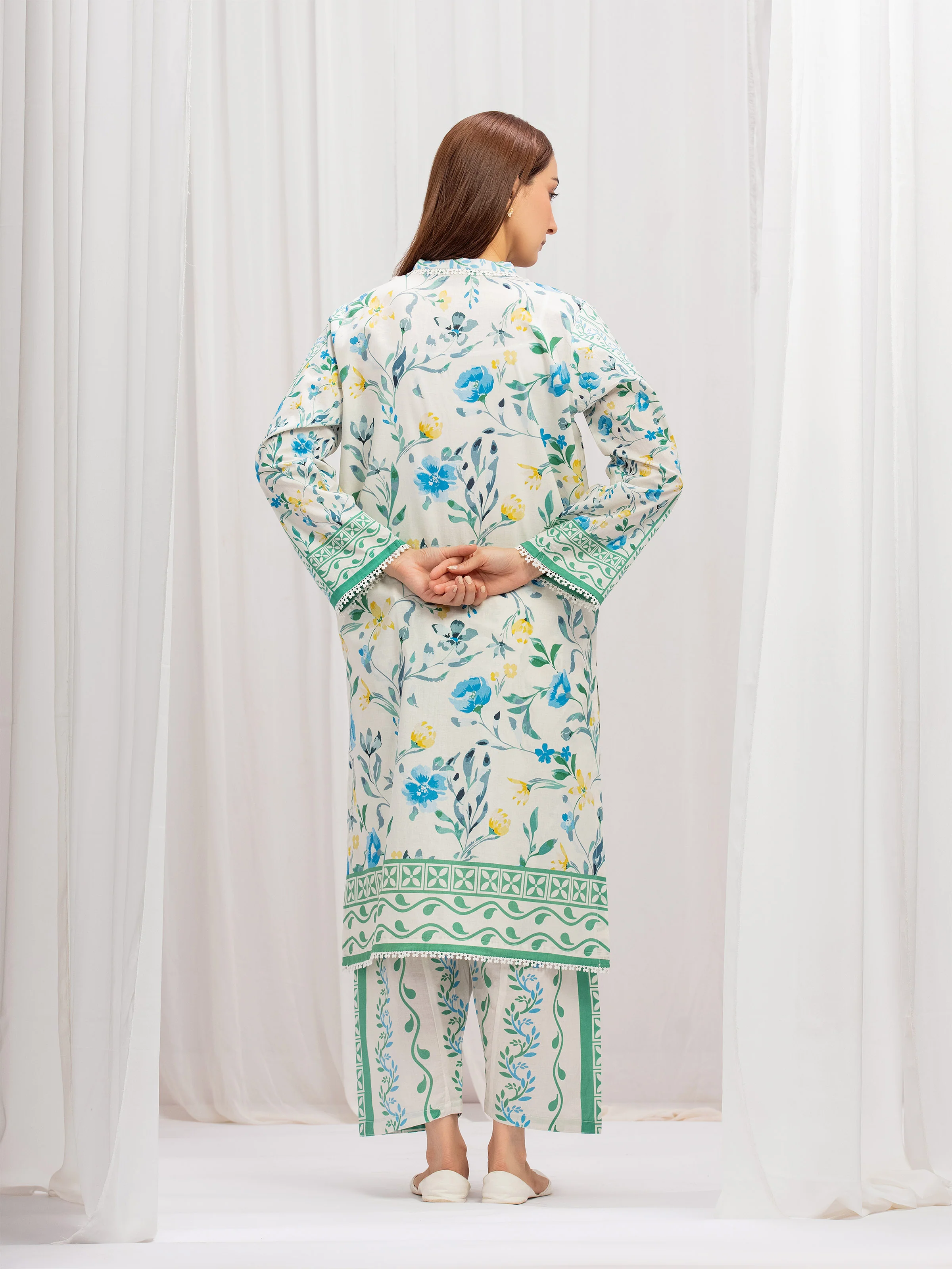 Printed Lawn Co-Ord Set - EWTKP5-85030ST - Image 5