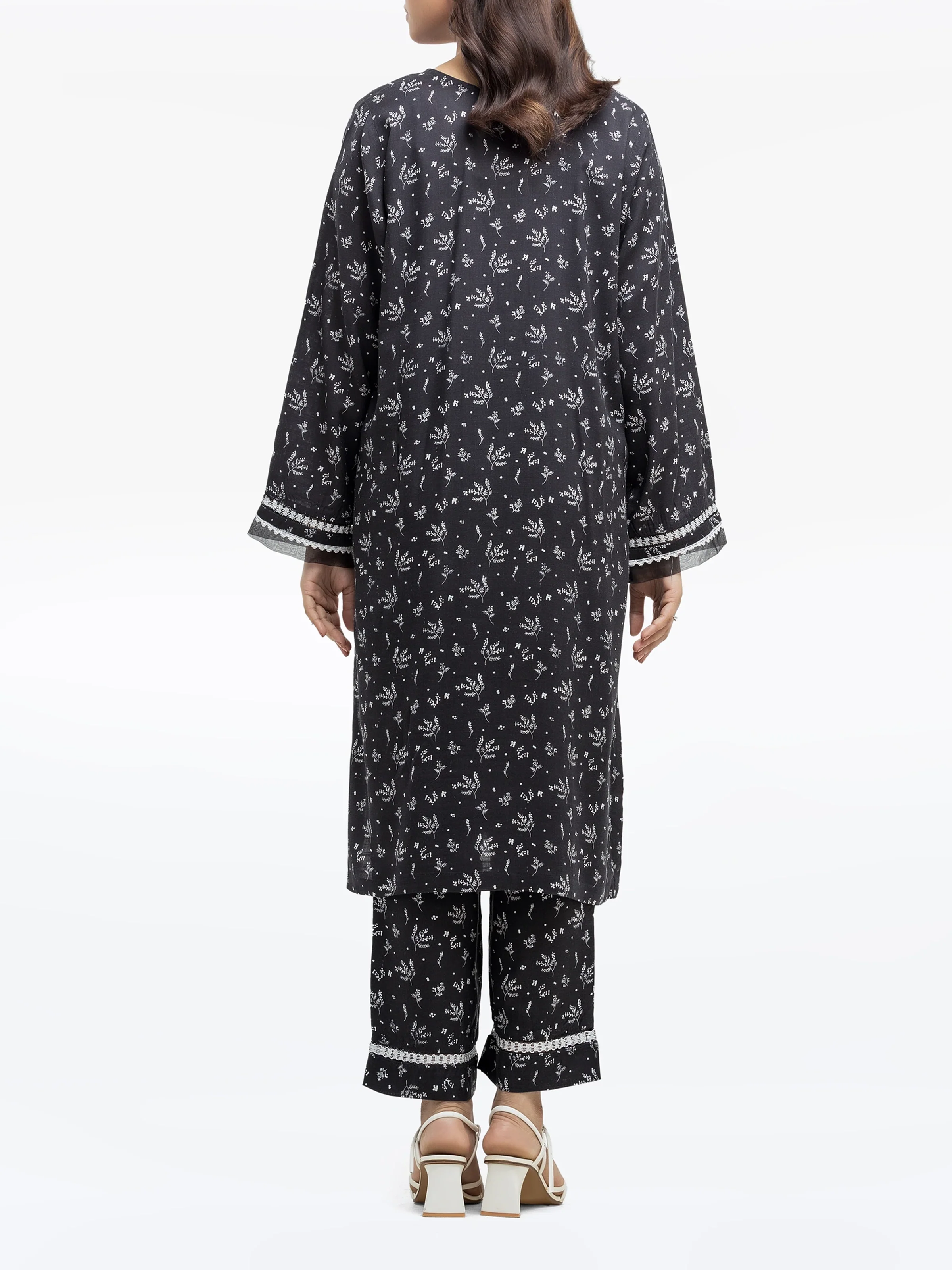 Printed Raw Silk Co-Ord Set - EWTKP24-80127ST - Image 5