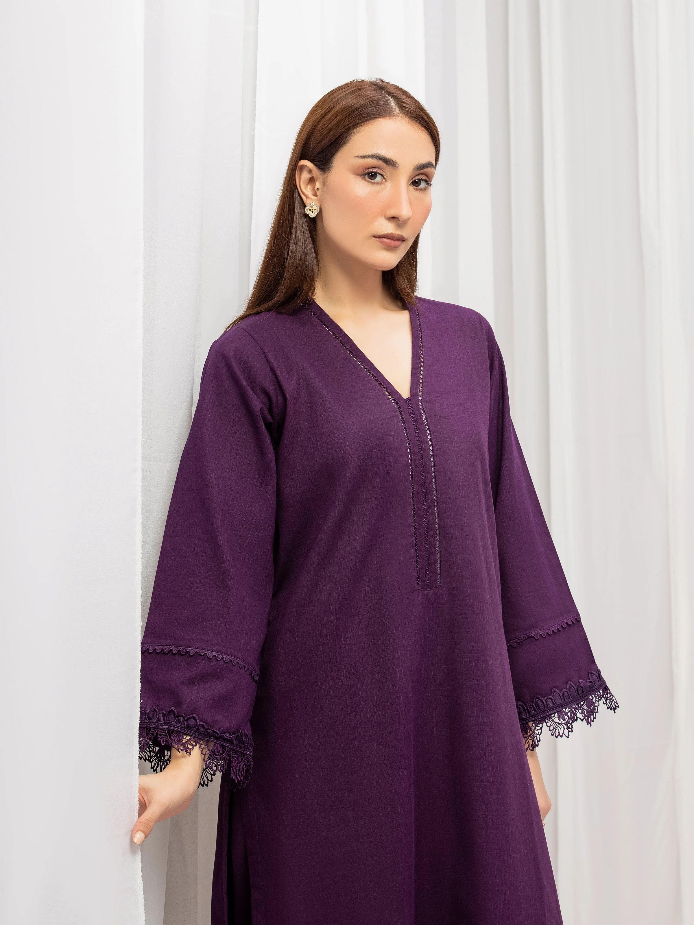 Solid Cross Hatch Co-Ord Set - EWTKS5-81076ST - Image 2