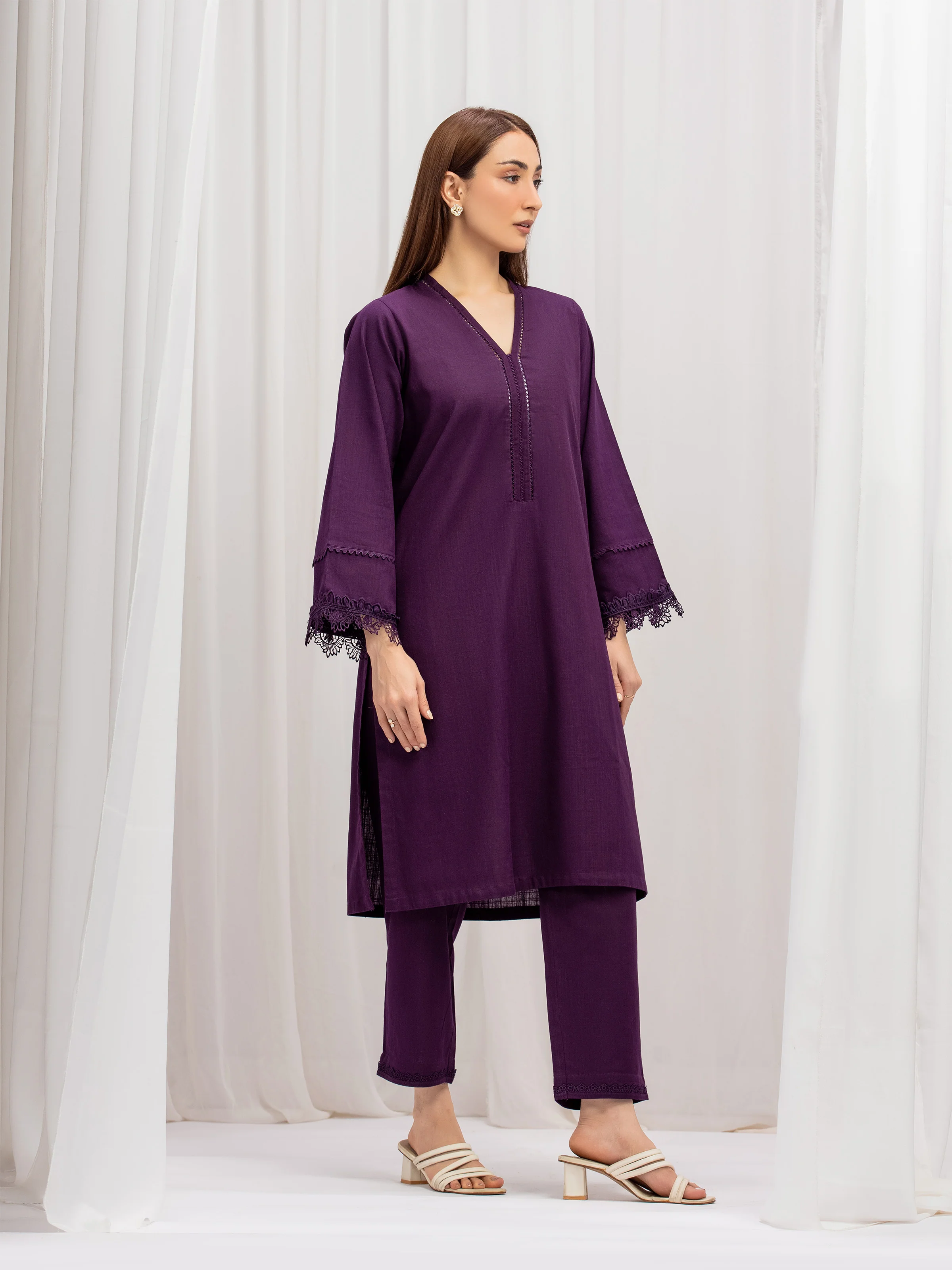 Solid Cross Hatch Co-Ord Set - EWTKS5-81076ST - Image 5