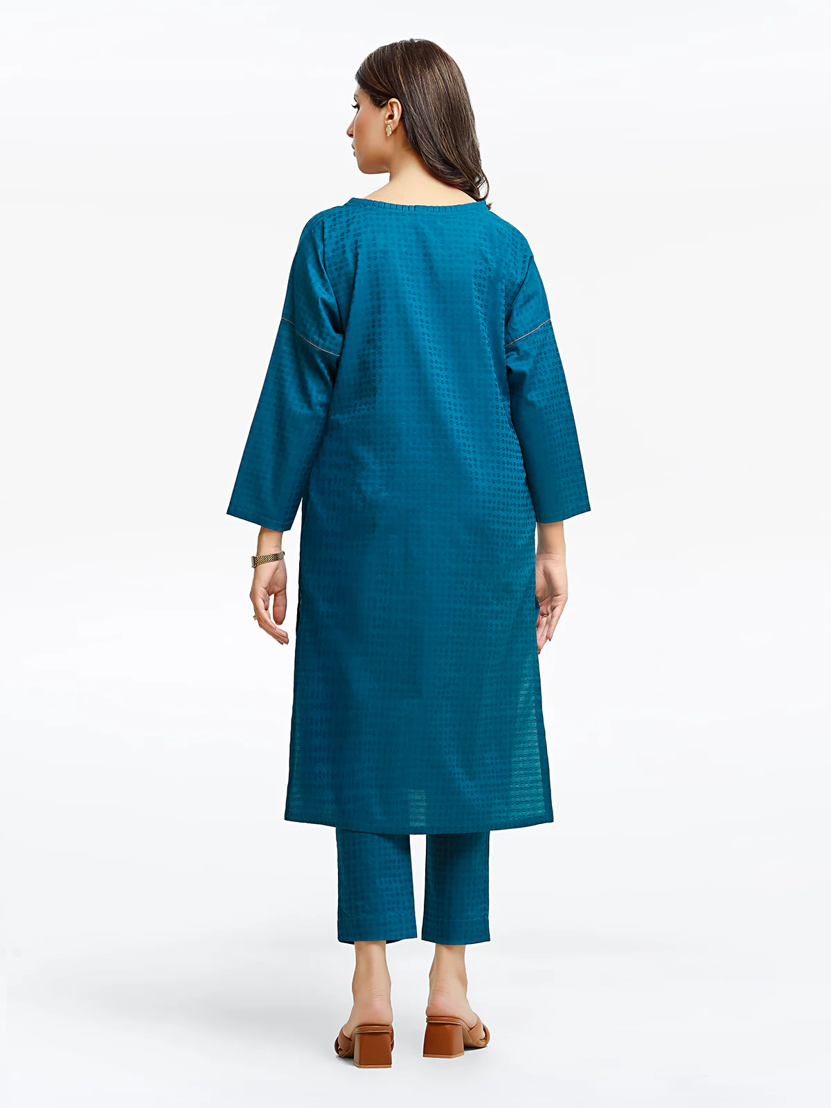 Solid Dobby Co-Ord Set - EWTKS24-68976ST - Image 6