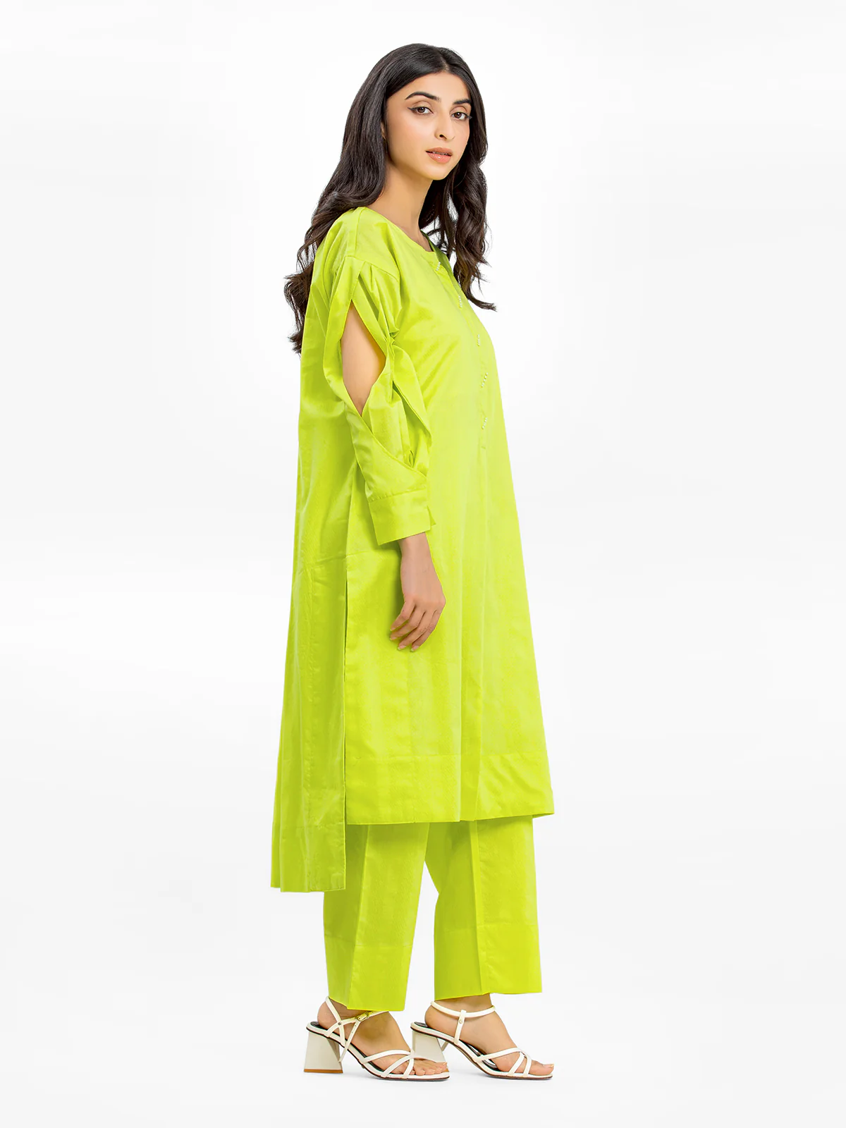 Solid Dobby Co-Ord Set - EWTKS24-68983ST - Image 3