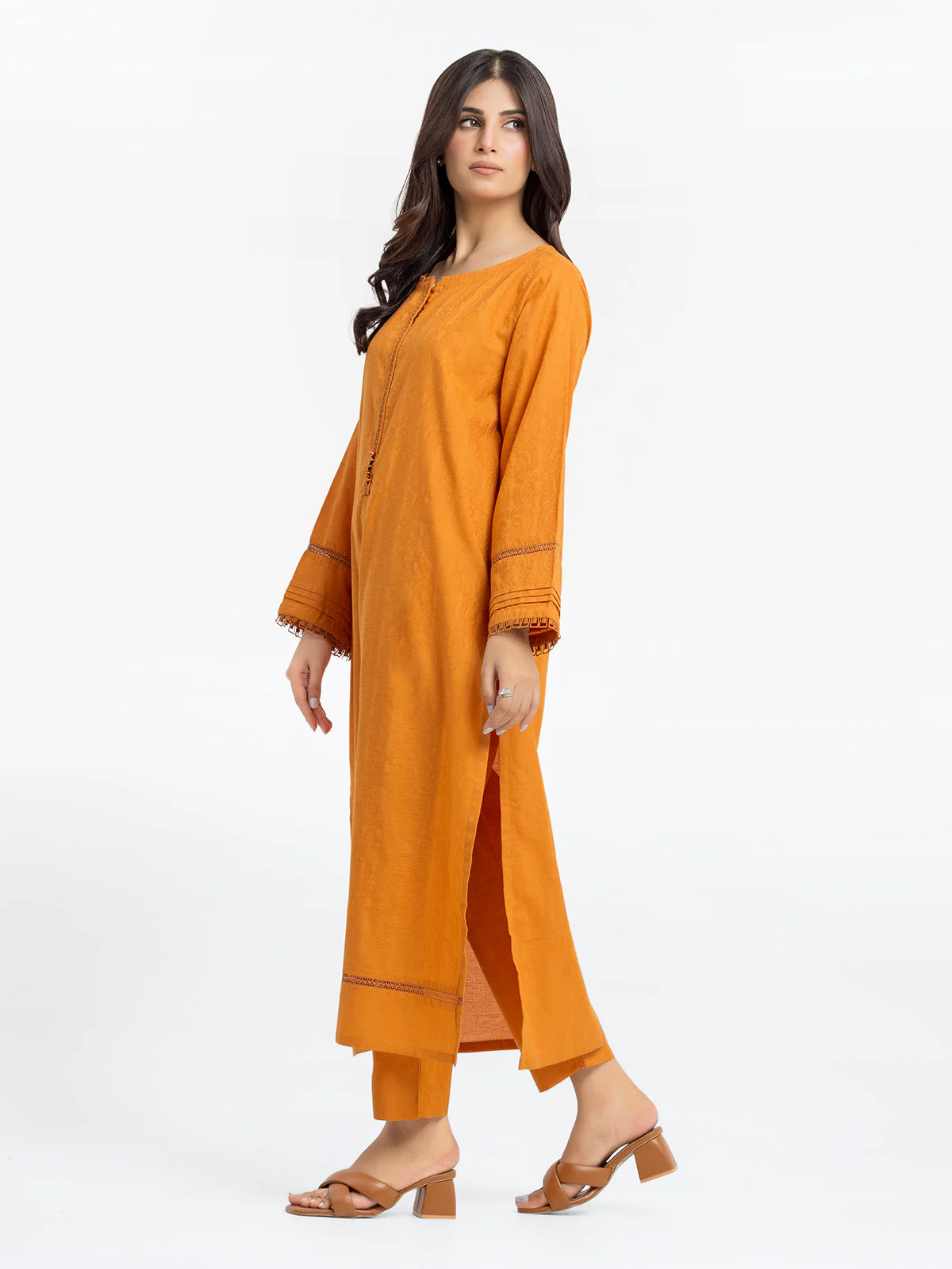 Solid Dobby Shirt Trouser - EWTKS24-69695ST - Image 3