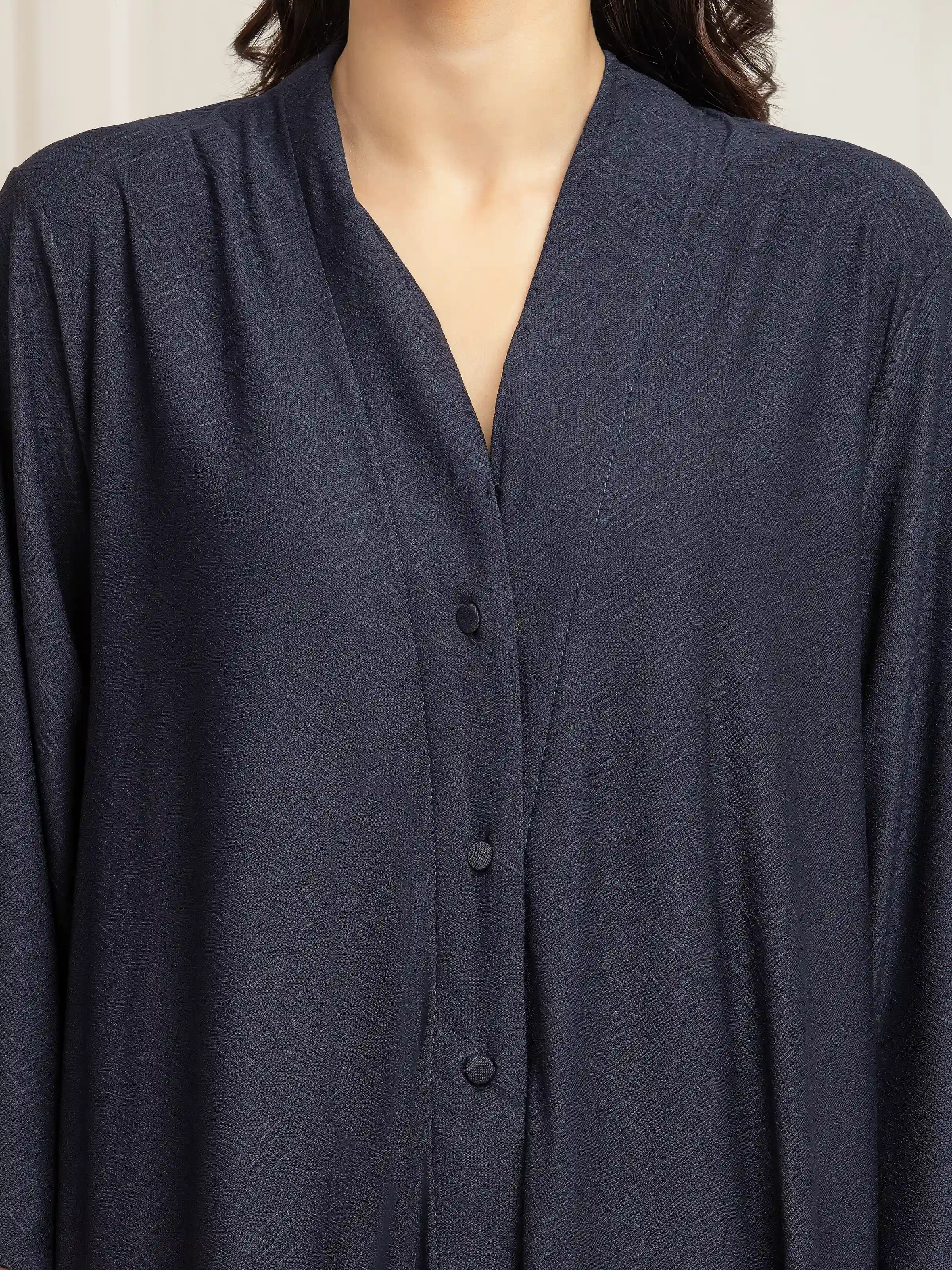 Solid Jacquard Co-Ord Set - EWTKS5-84115ST - Image 3