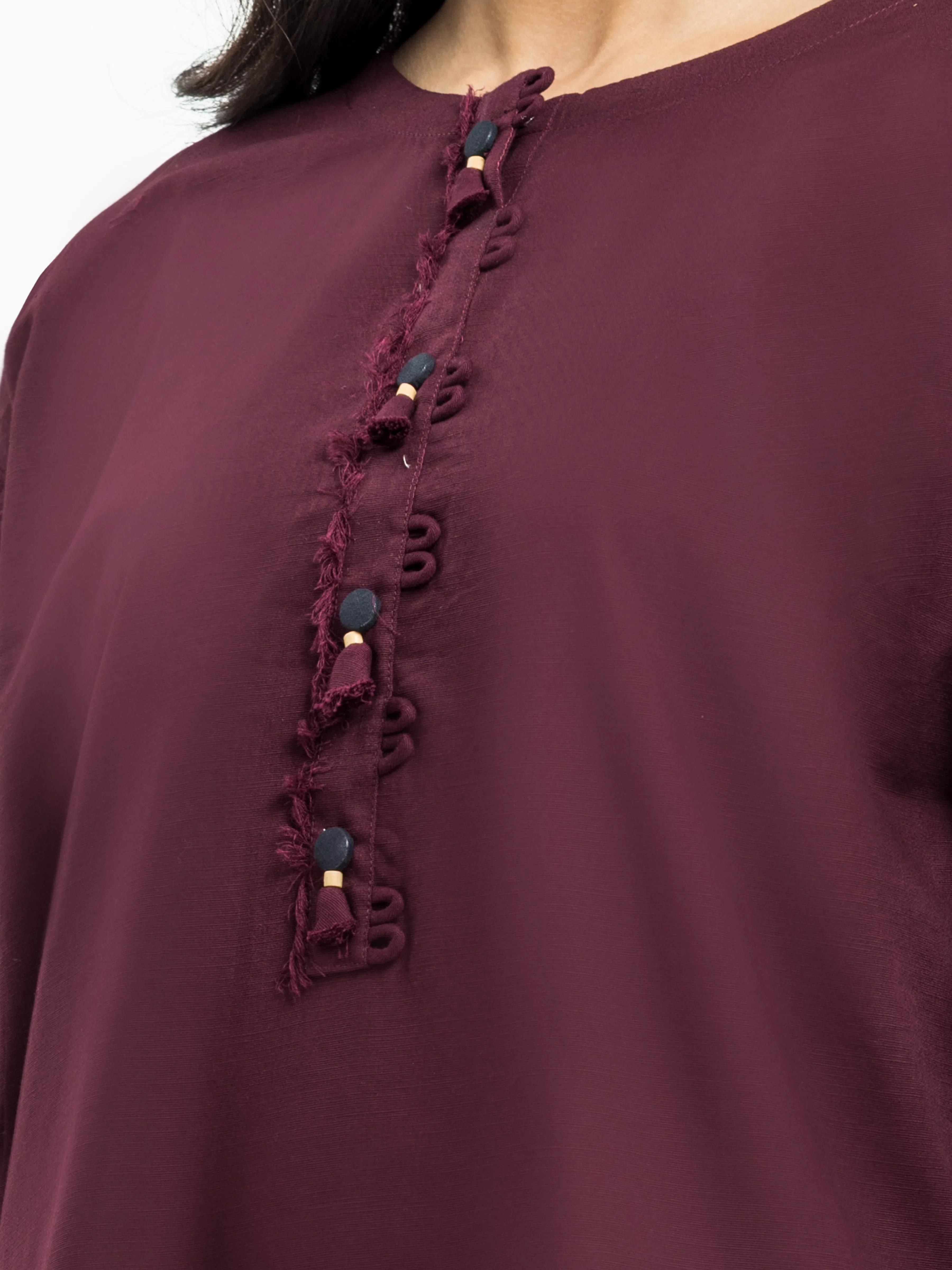 Solid Khaddar Co-Ord Set - EWTKS24-81401ST - Image 3