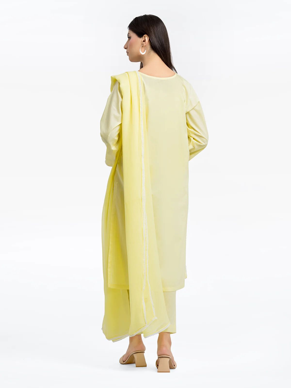 Embroidered Cambric Suit - EWTKE24-81056-3P - Image 5