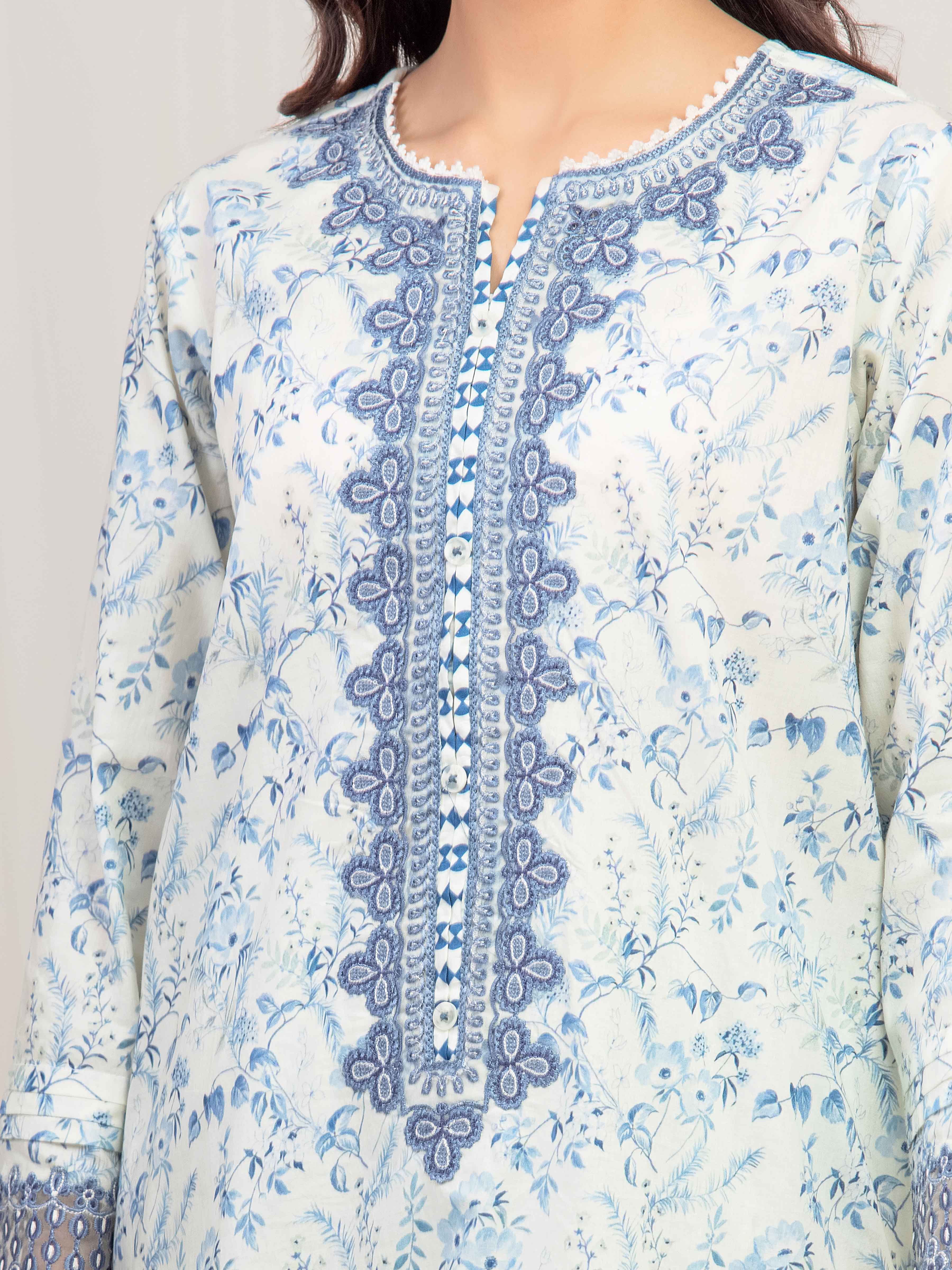 Embroidered Cambric Suit - EWTKE5-81732-3P - Image 3