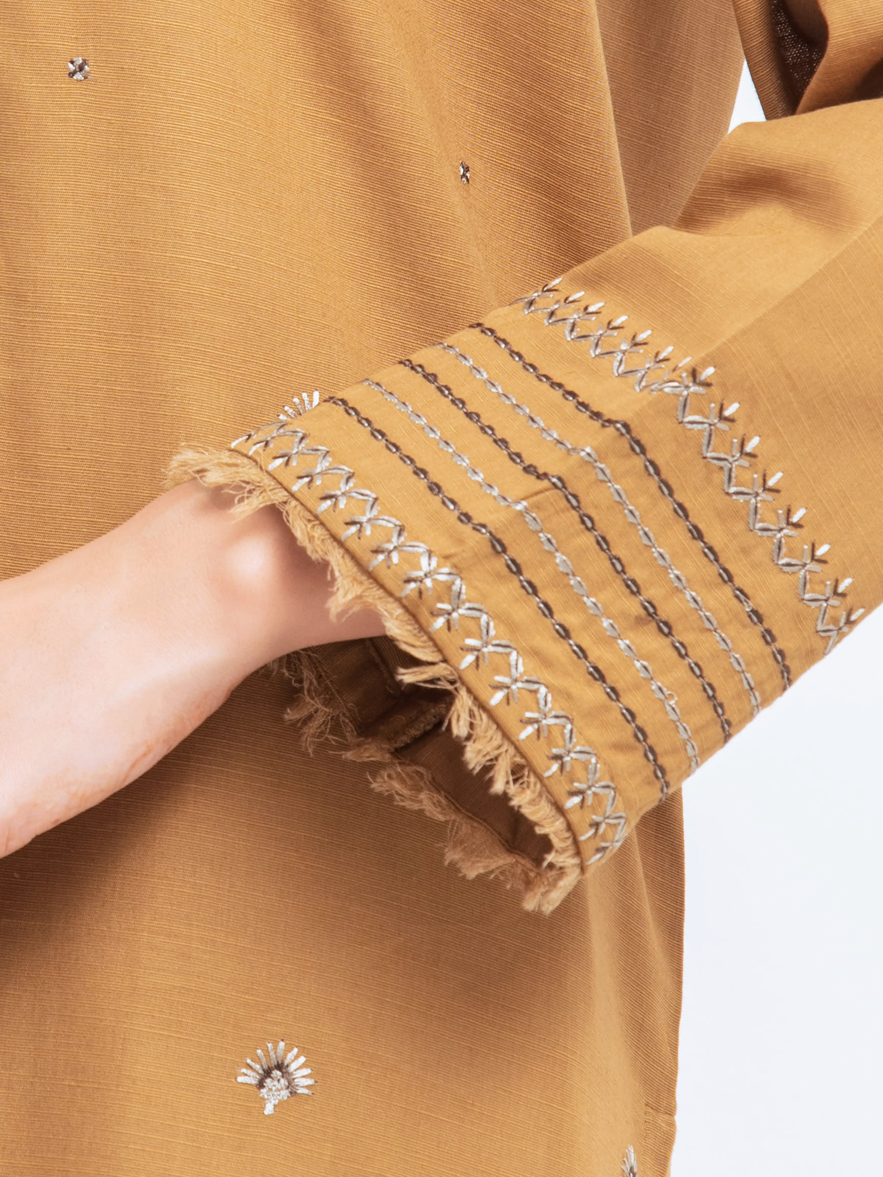 Embroidered Khaddar Suit - EWTKE24-81375-3P - Image 4