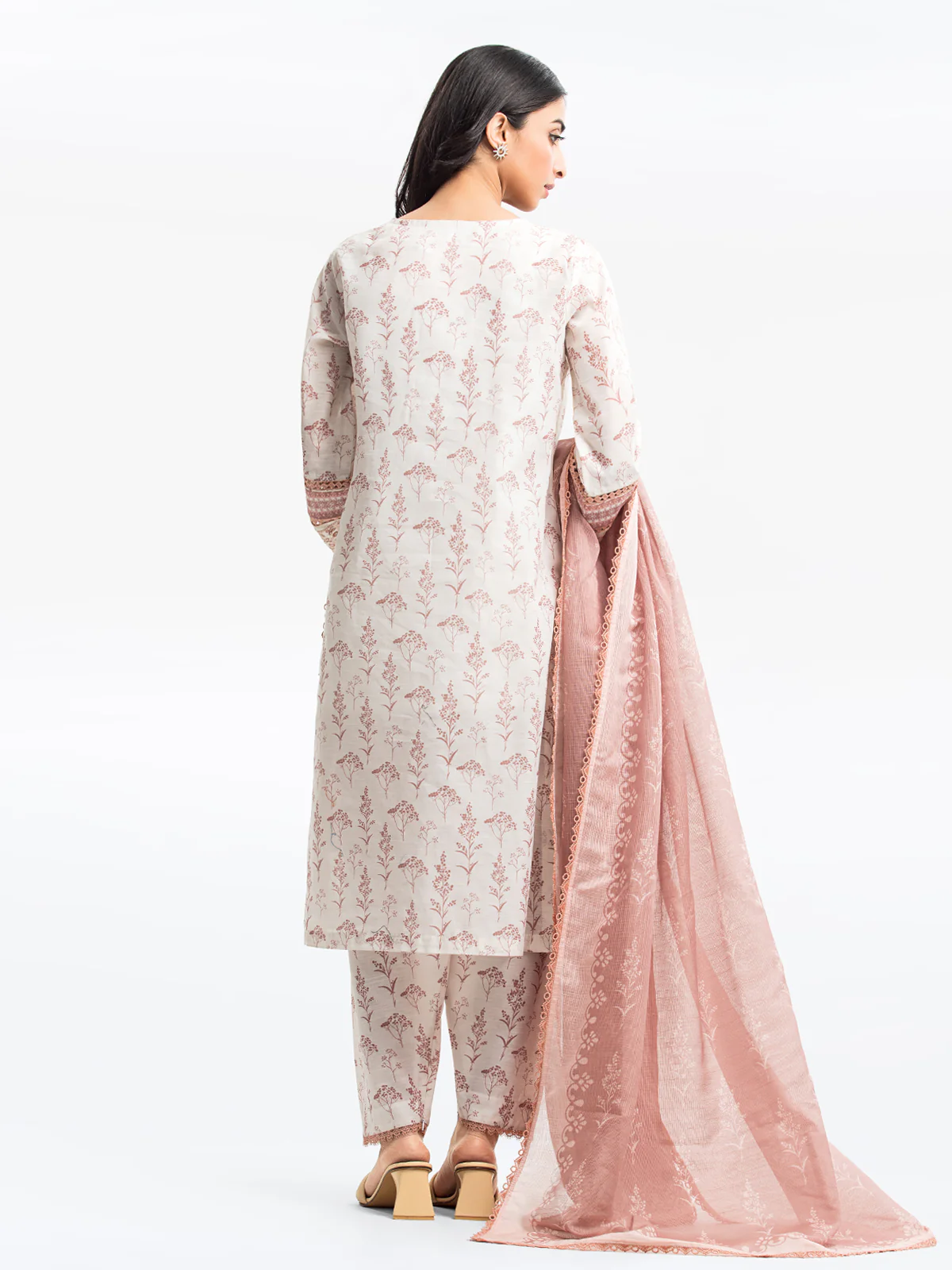 Embroidered Lawn Slub Suit - EWTKE24-69638-3P - Image 6