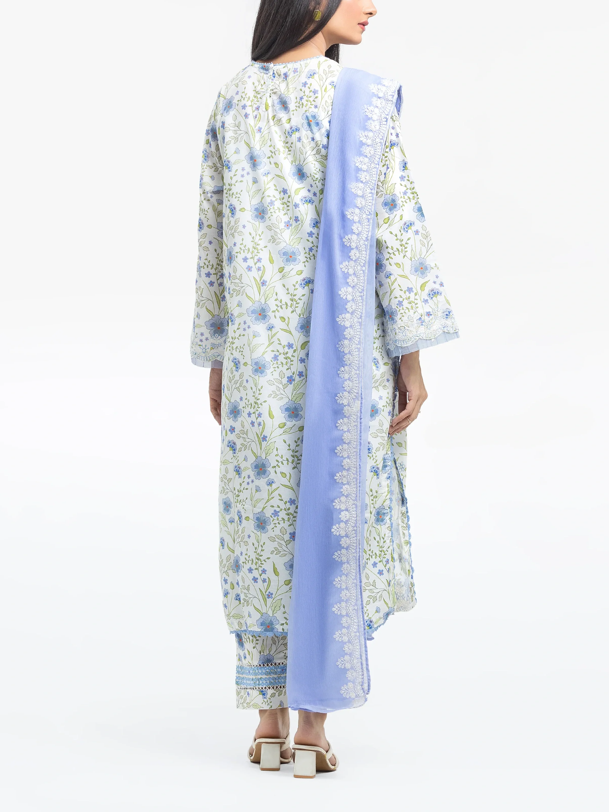 Embroidered Lawn Suit - EWTKE24-81152-3P - Image 5