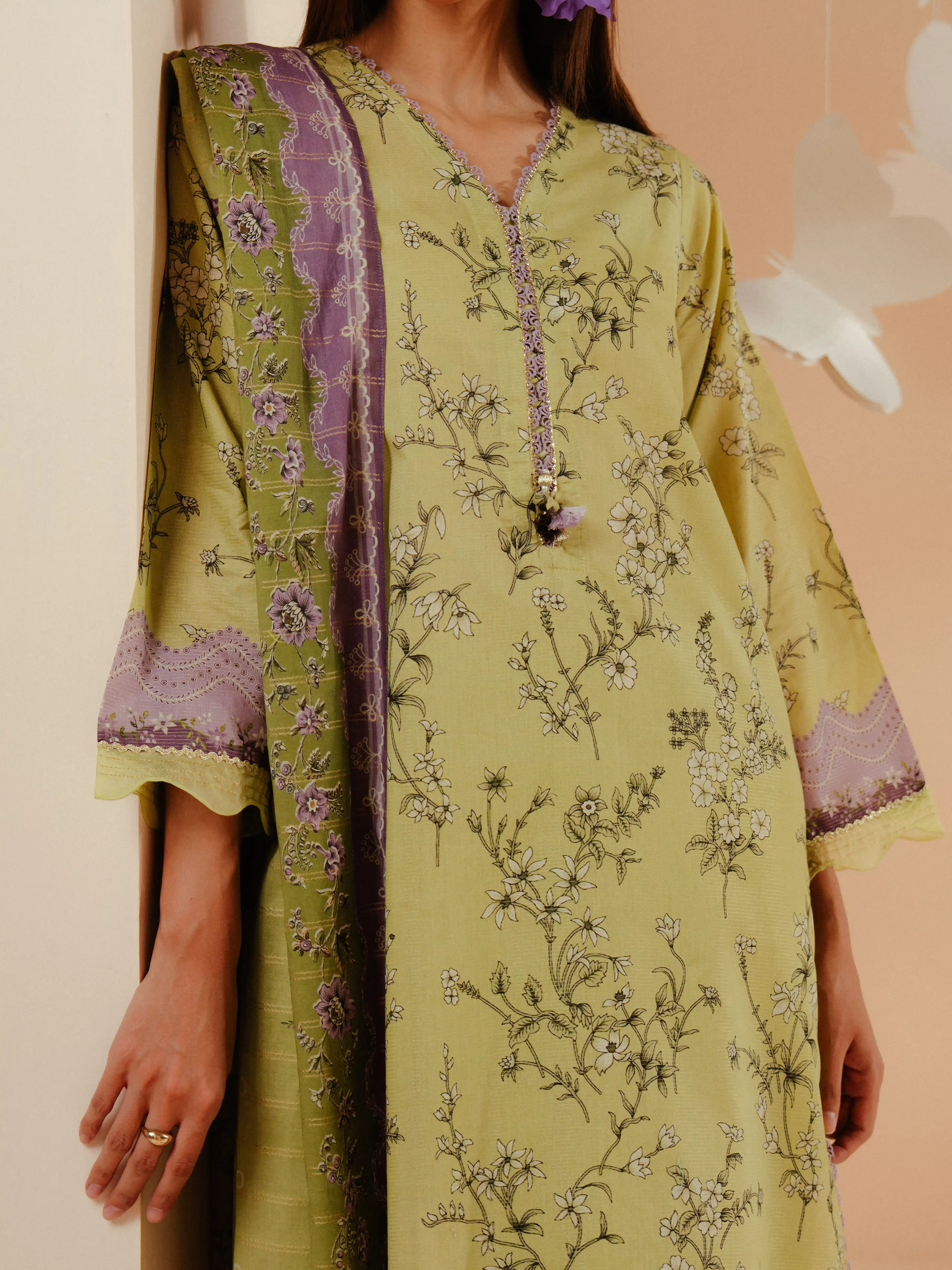 Printed Cambric Suit - EWTKP5-81722-3P - Image 4