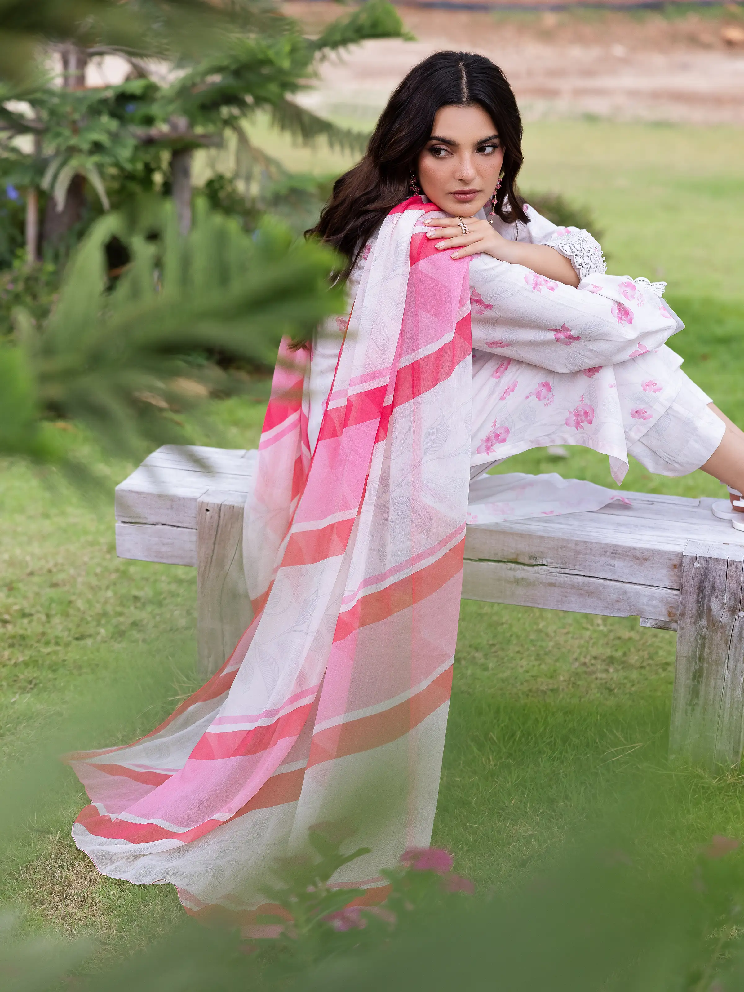 Printed Cambric Suit - EWTKP5-81734-3P - Image 3