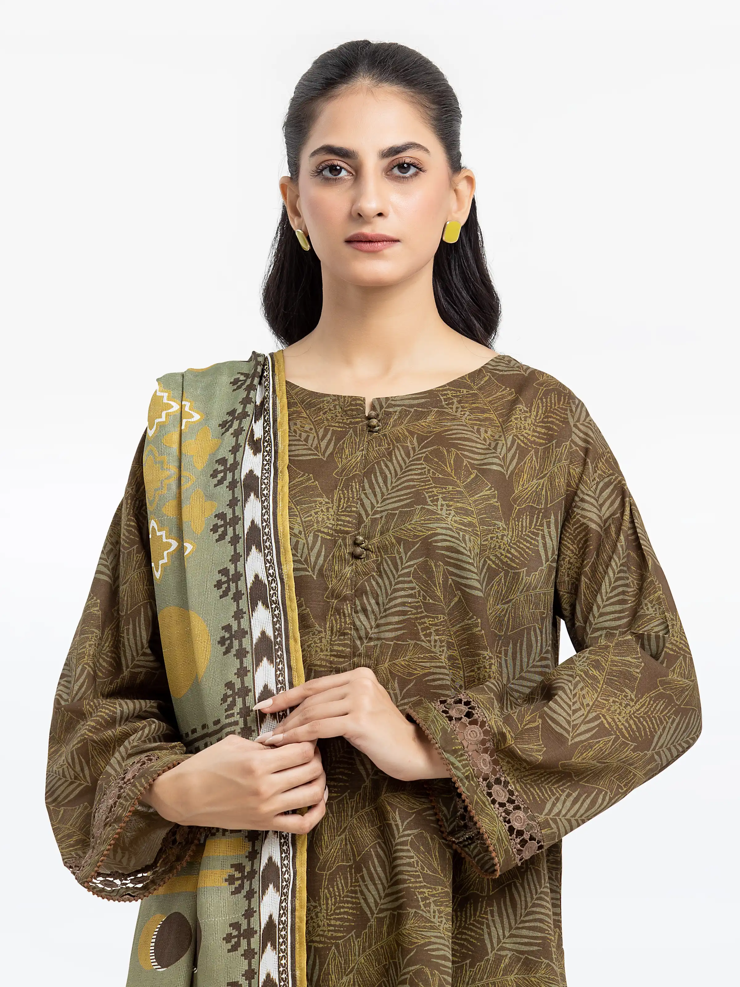 Printed Khaddar Suit - EWTKP24-81322-3P - Image 2