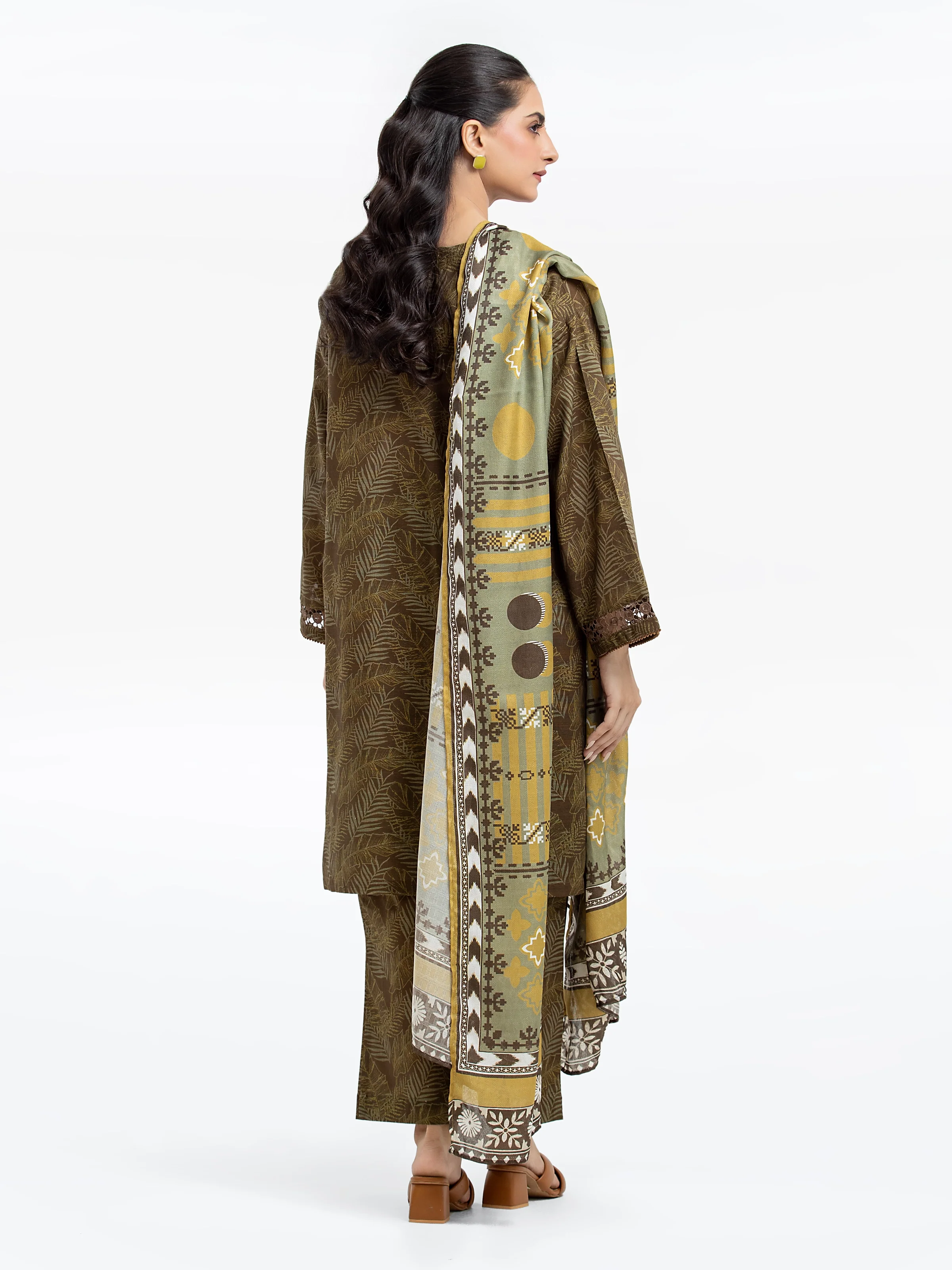 Printed Khaddar Suit - EWTKP24-81322-3P - Image 5