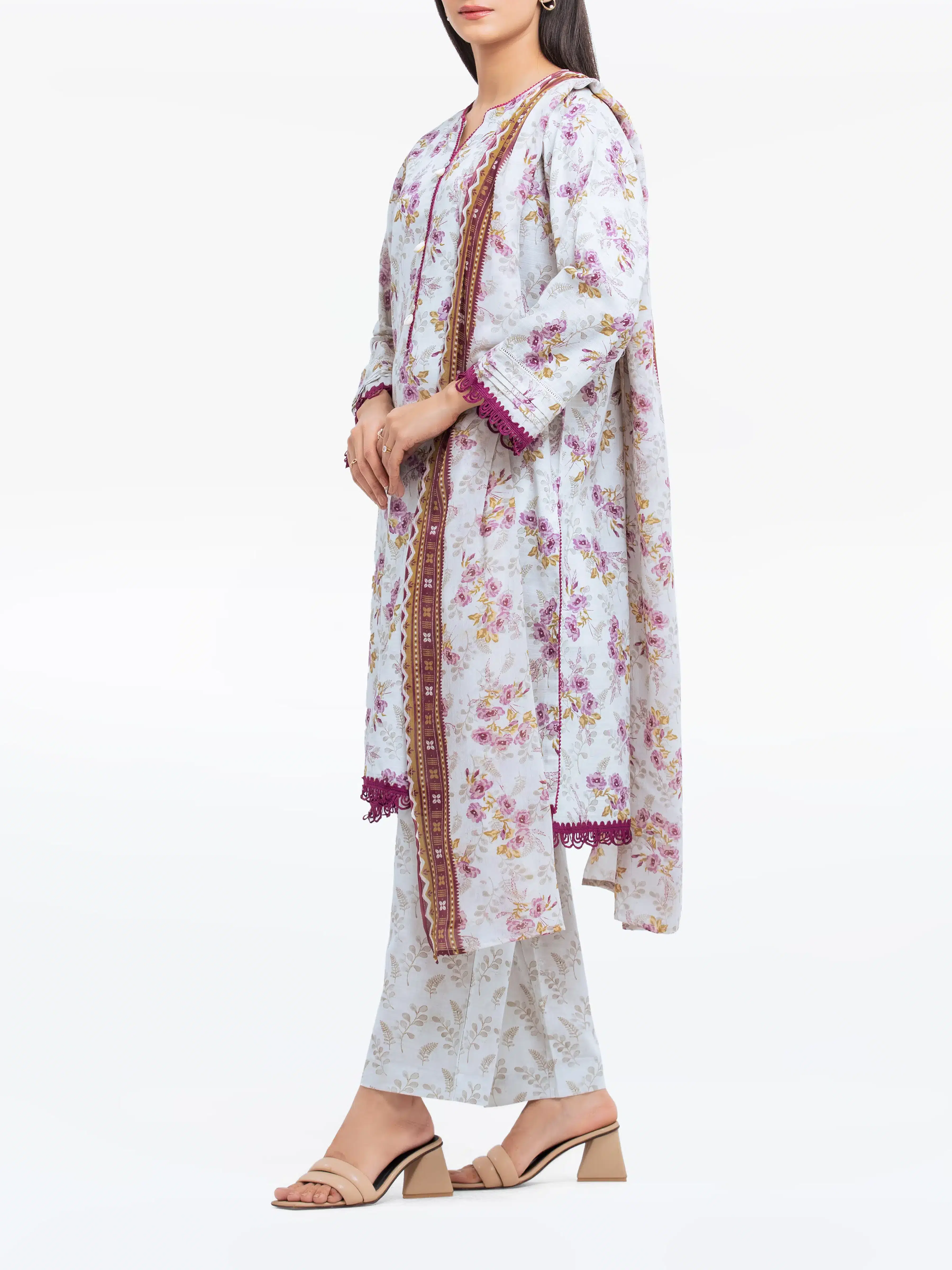 Printed Khaddar Suit - EWTKP24-81492-3P - Image 5
