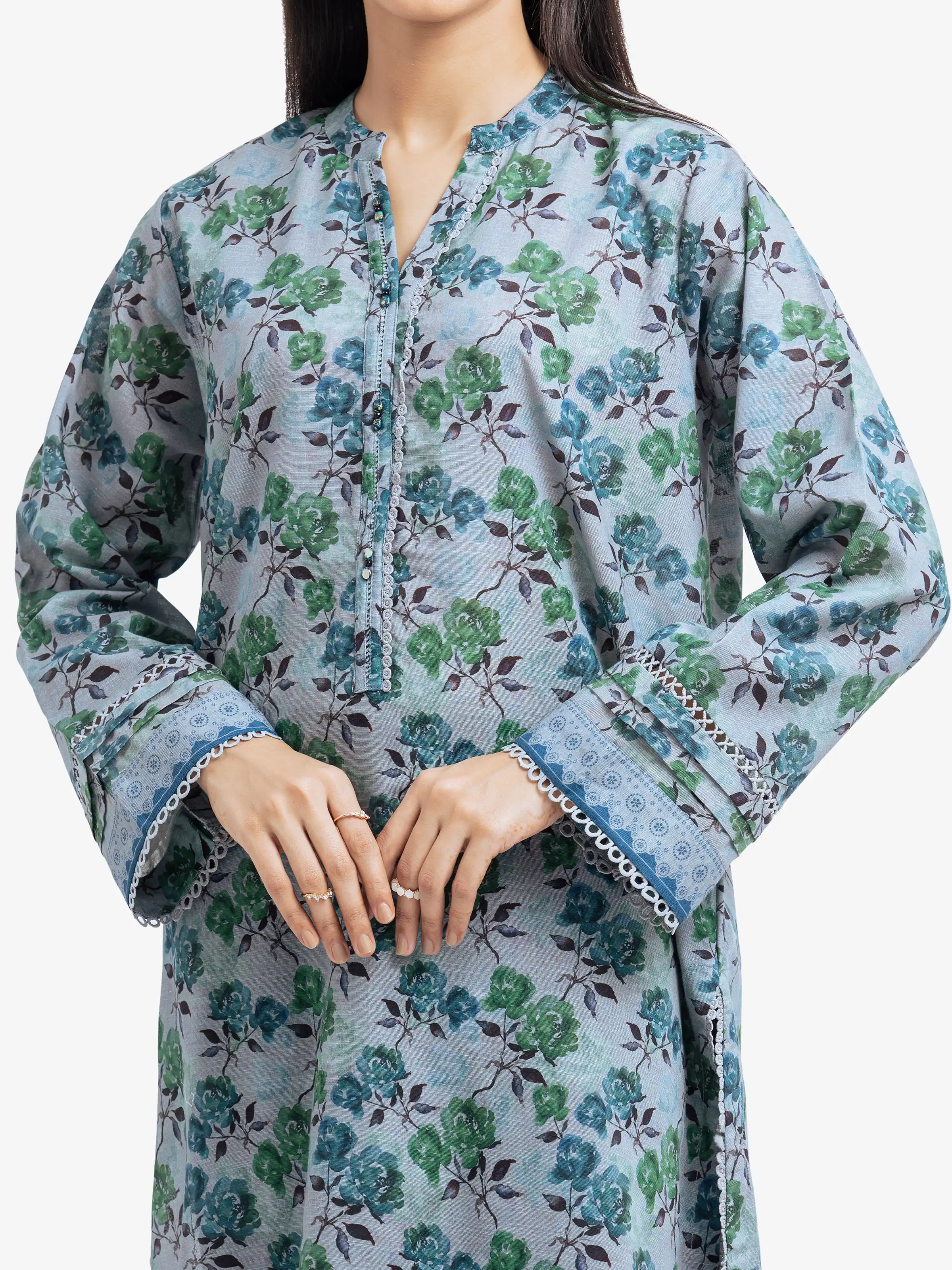 Printed Khaddar Suit - EWTKP24-81495-3P - Image 3