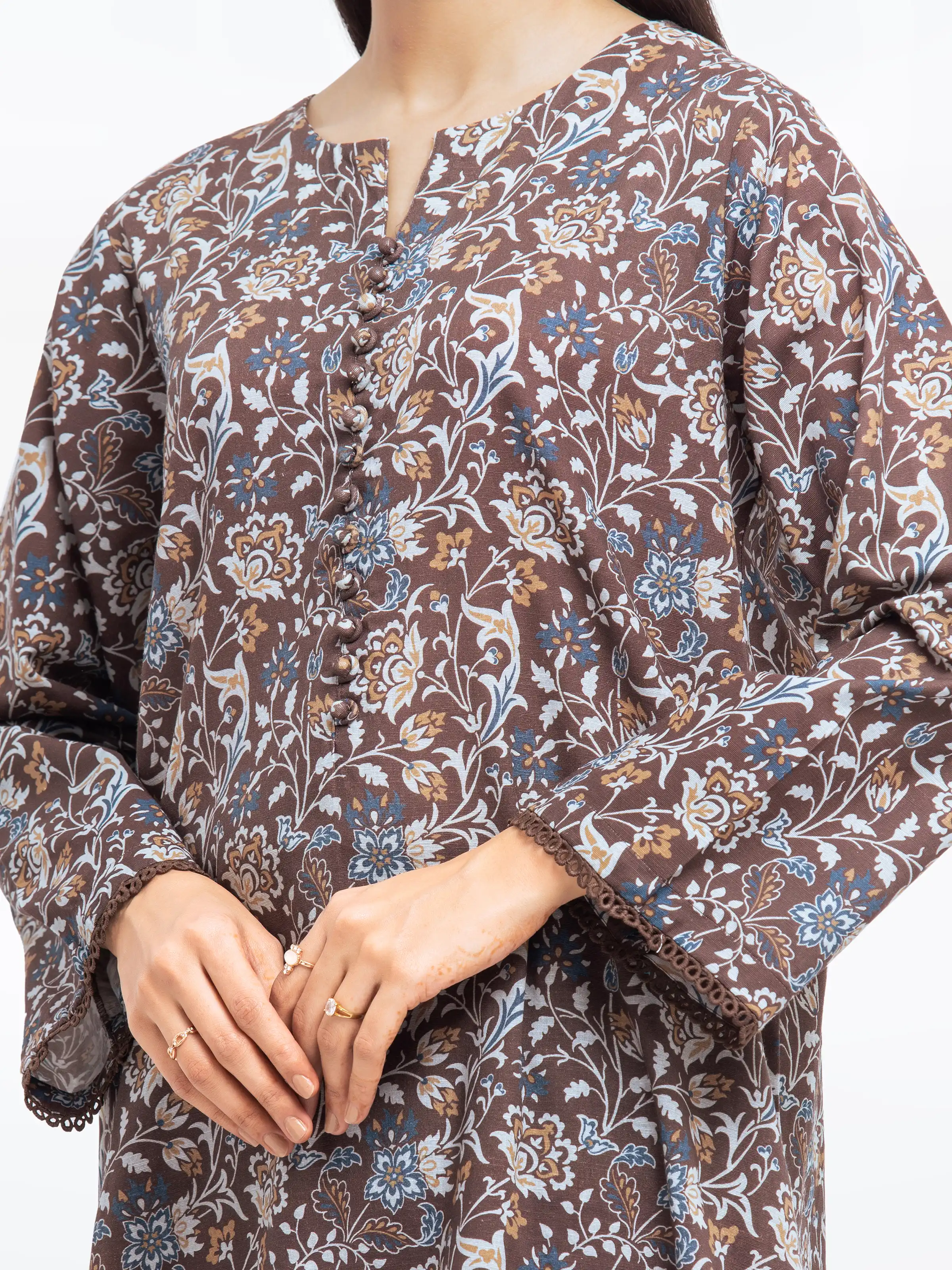 Printed Khaddar Suit - EWTKP24-81527-3P - Image 3