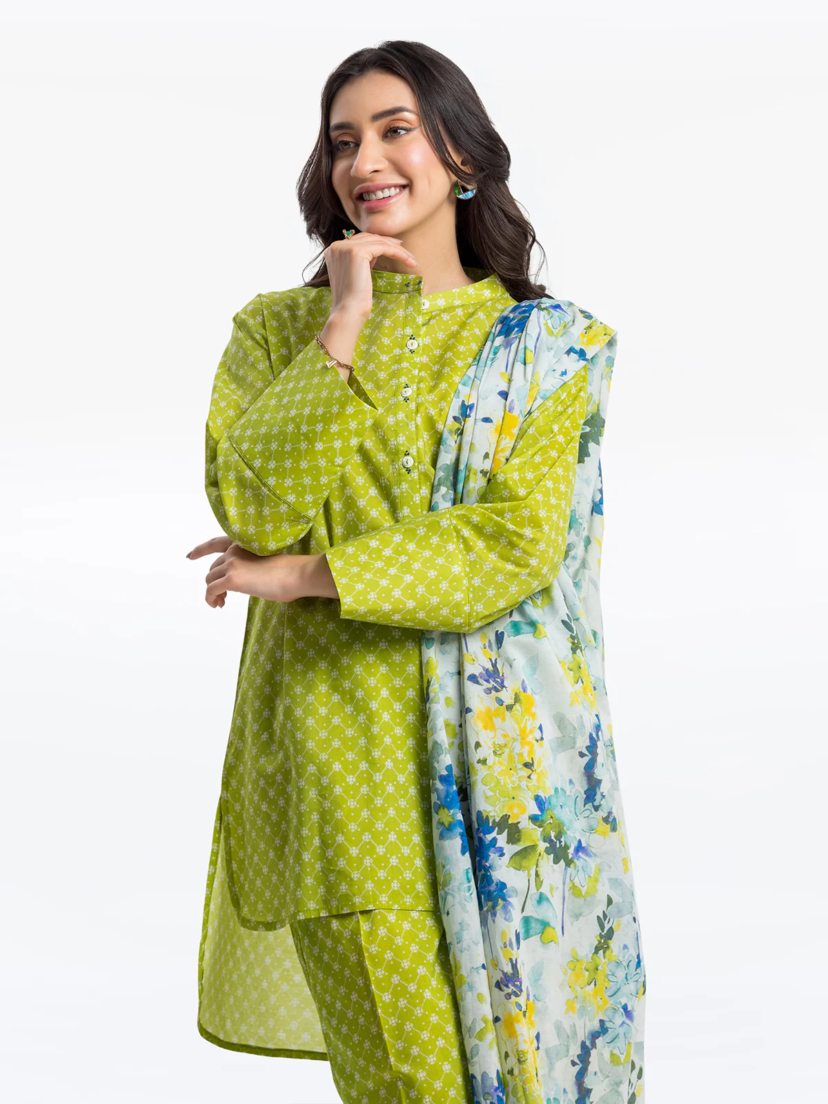 Printed Lawn Suit - EWTKP24-81304-3P - Image 2