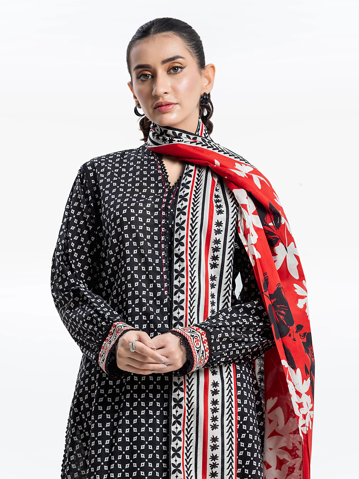 Printed Lawn Suit - EWTKP24-81306-3P - Image 2