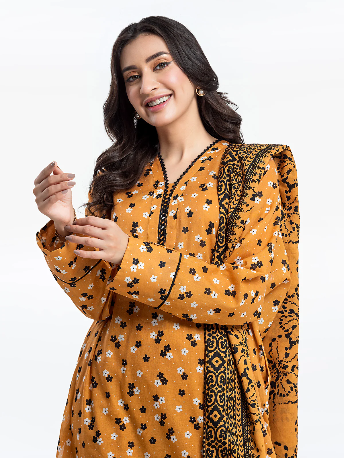 Printed Lawn Suit - EWTKP24-81309-3P - Image 2