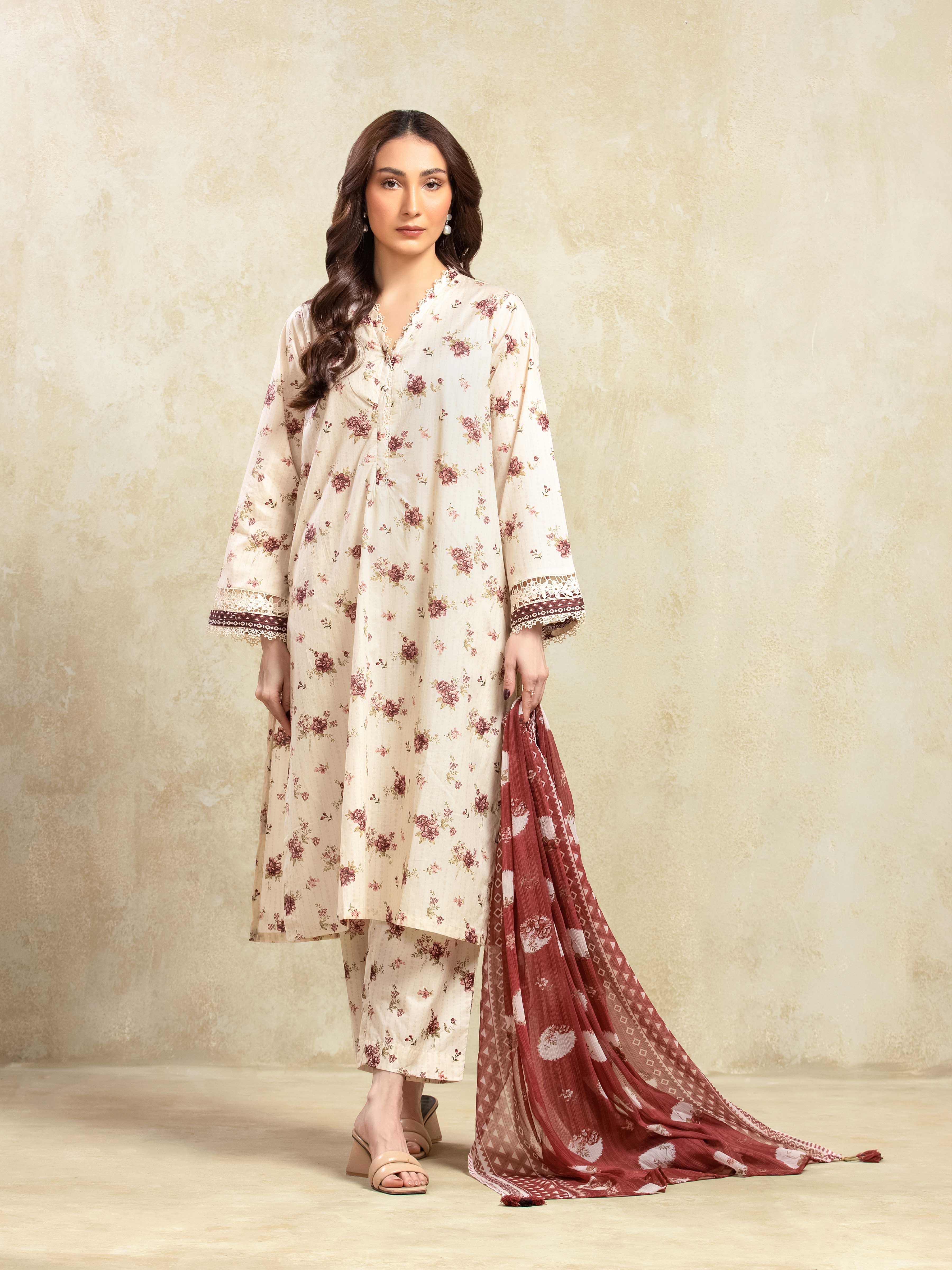 Printed Lawn Suit - EWTKP5-81089-3P