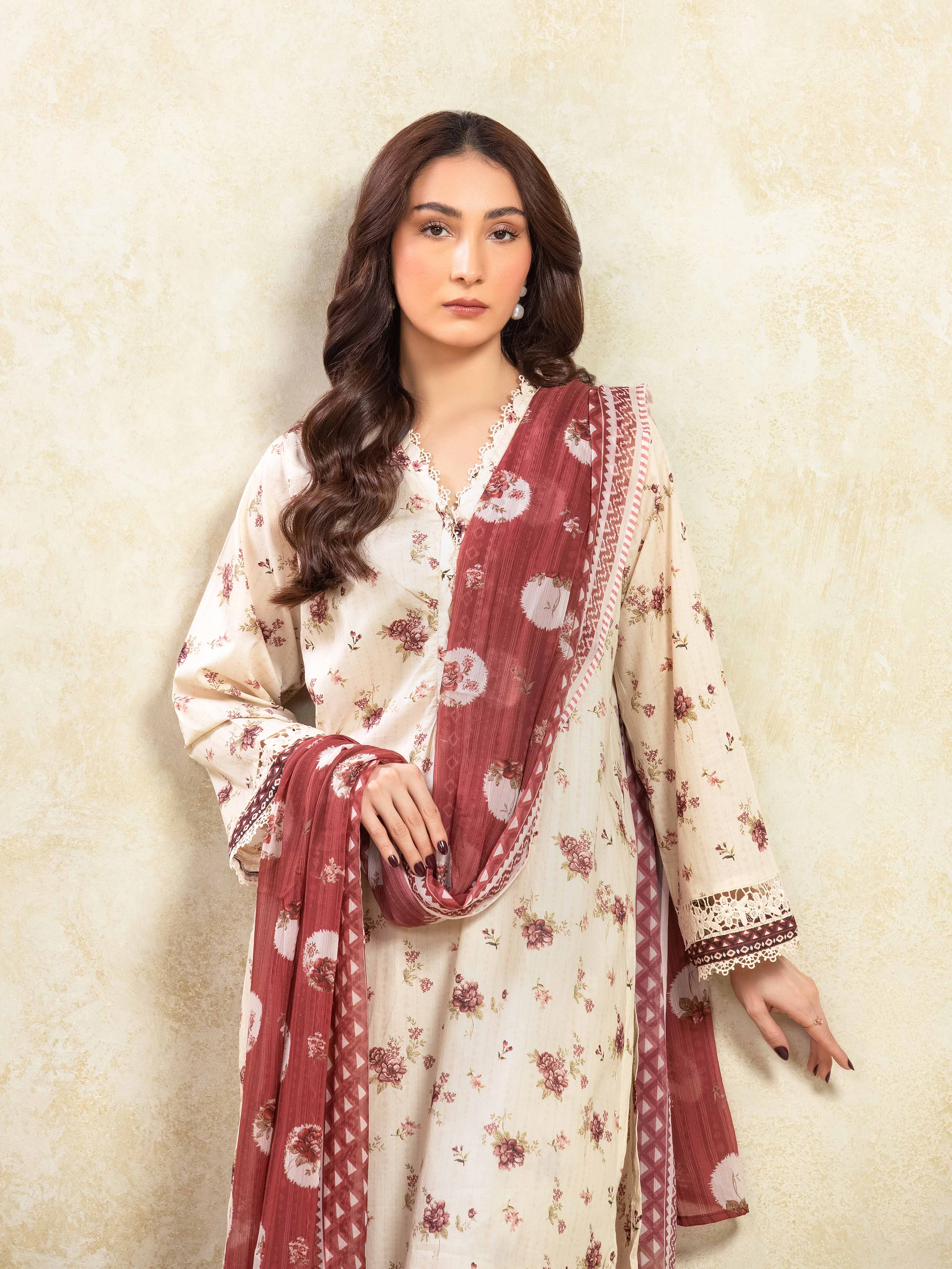 Printed Lawn Suit - EWTKP5-81089-3P - Image 2