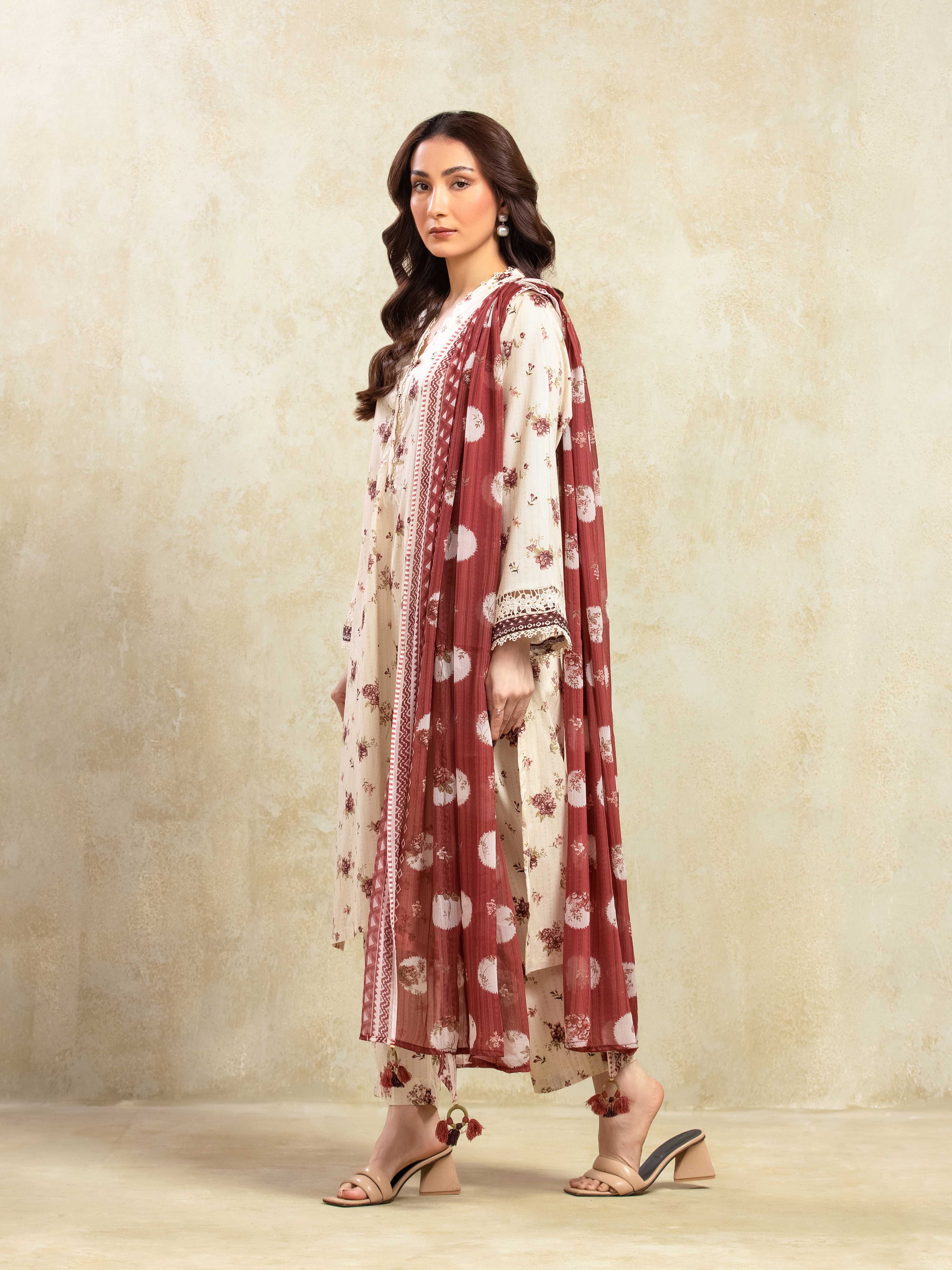 Printed Lawn Suit - EWTKP5-81089-3P - Image 4