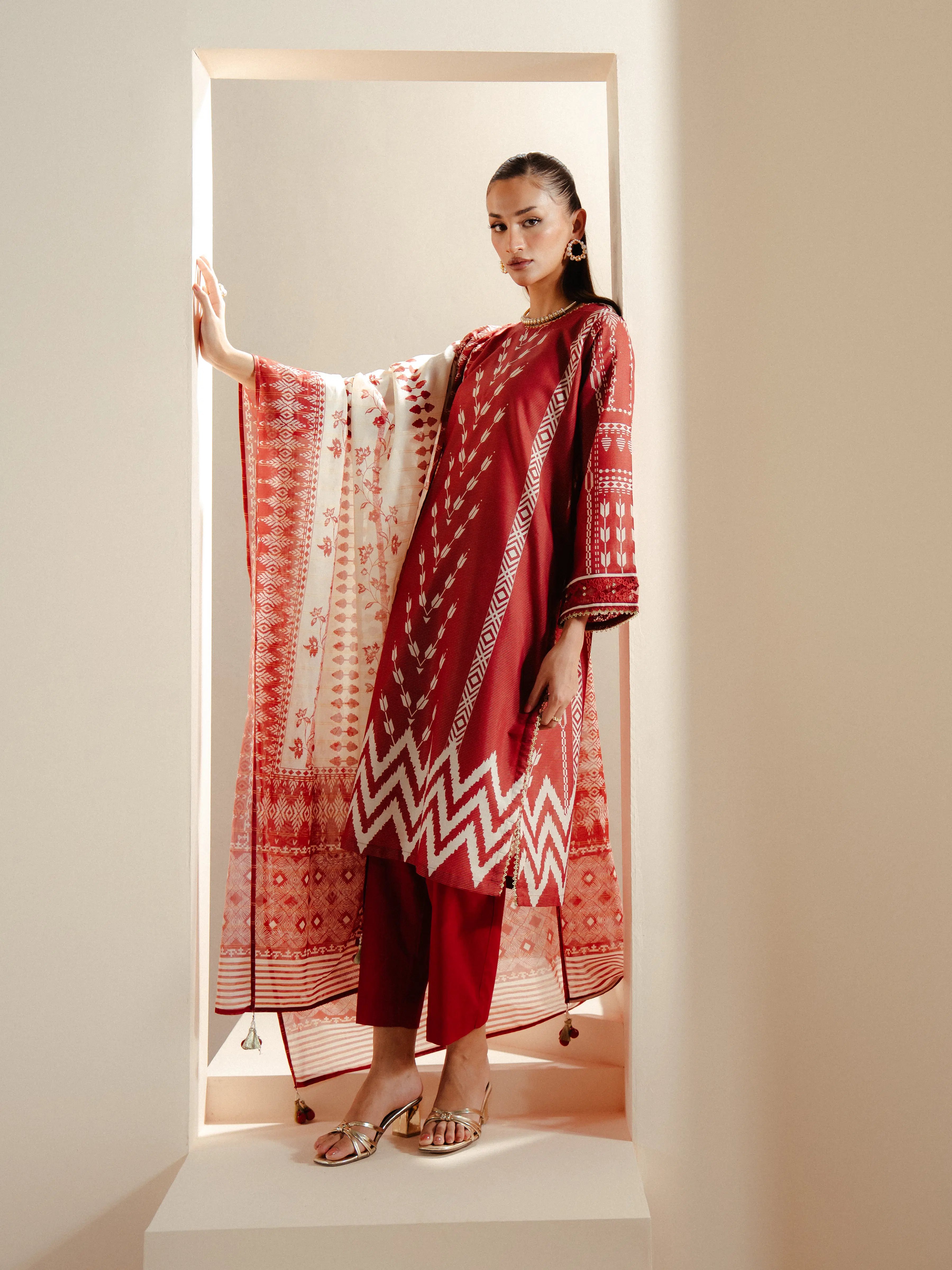 Printed Lawn Suit - EWTKP5-81721-3P - Image 6
