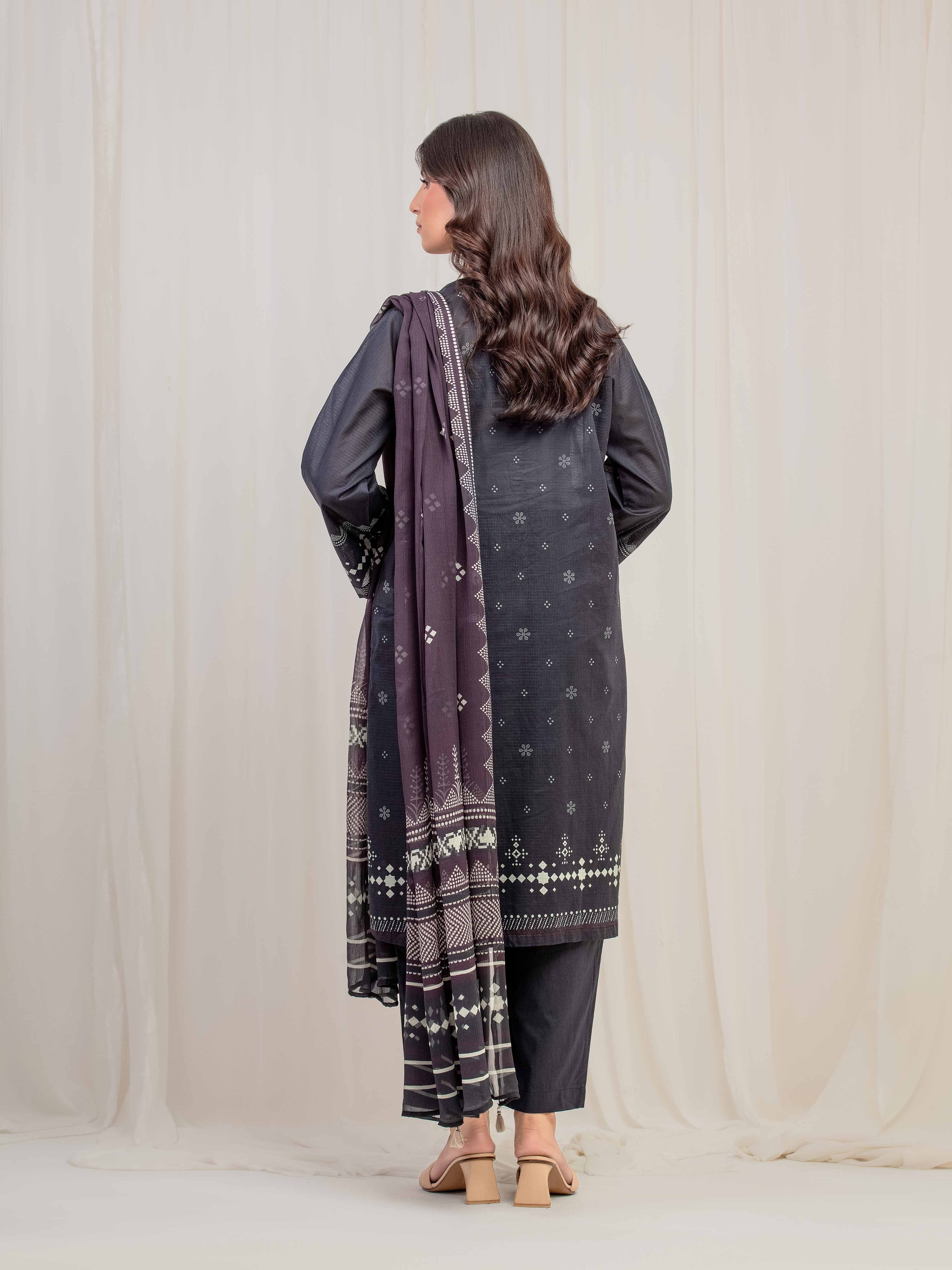 Printed Lawn Suit - EWTKP5-81745-3P - Image 6