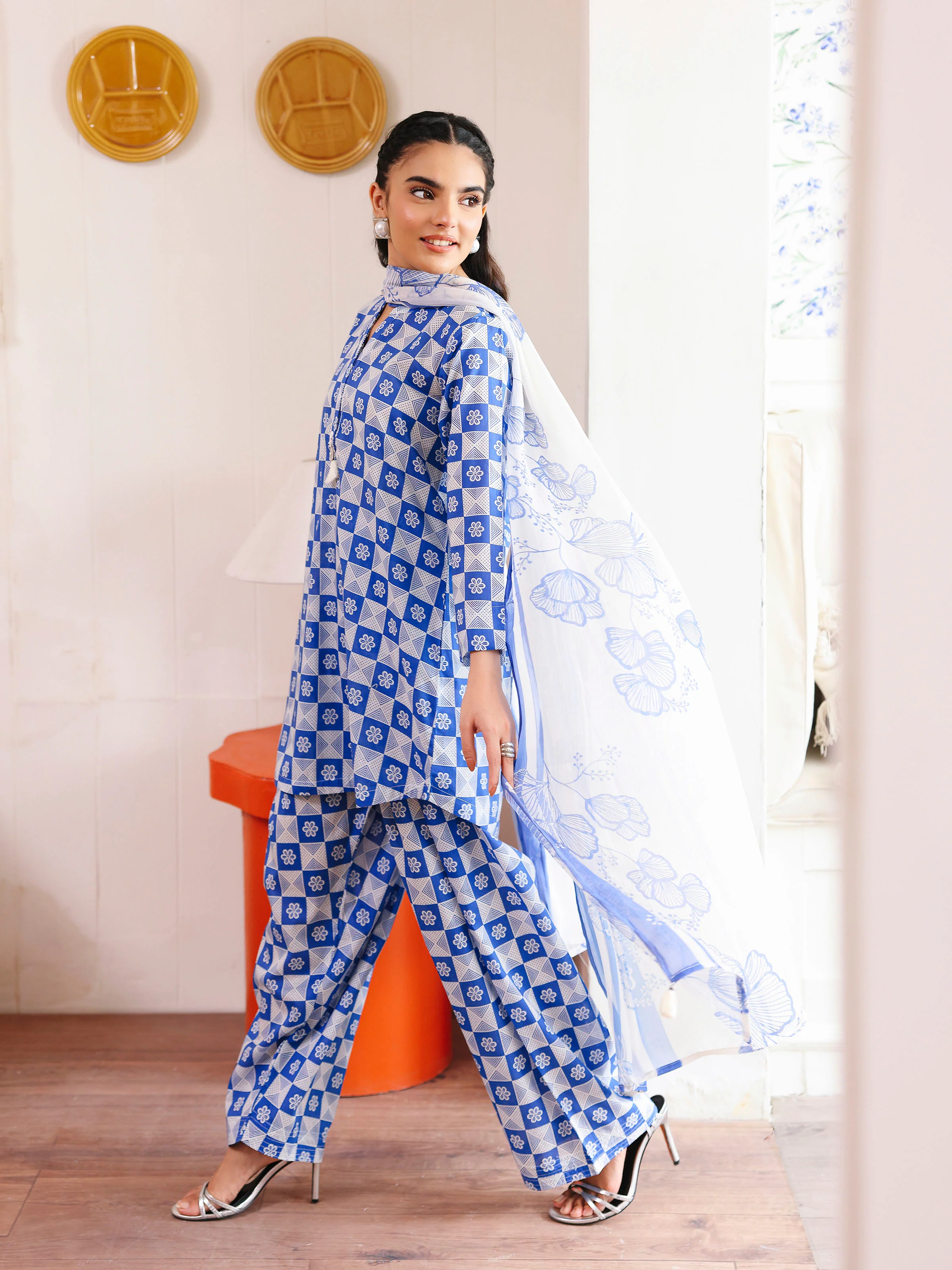 Printed Lawn Suit - EWTKP5-81991-3P - Image 3