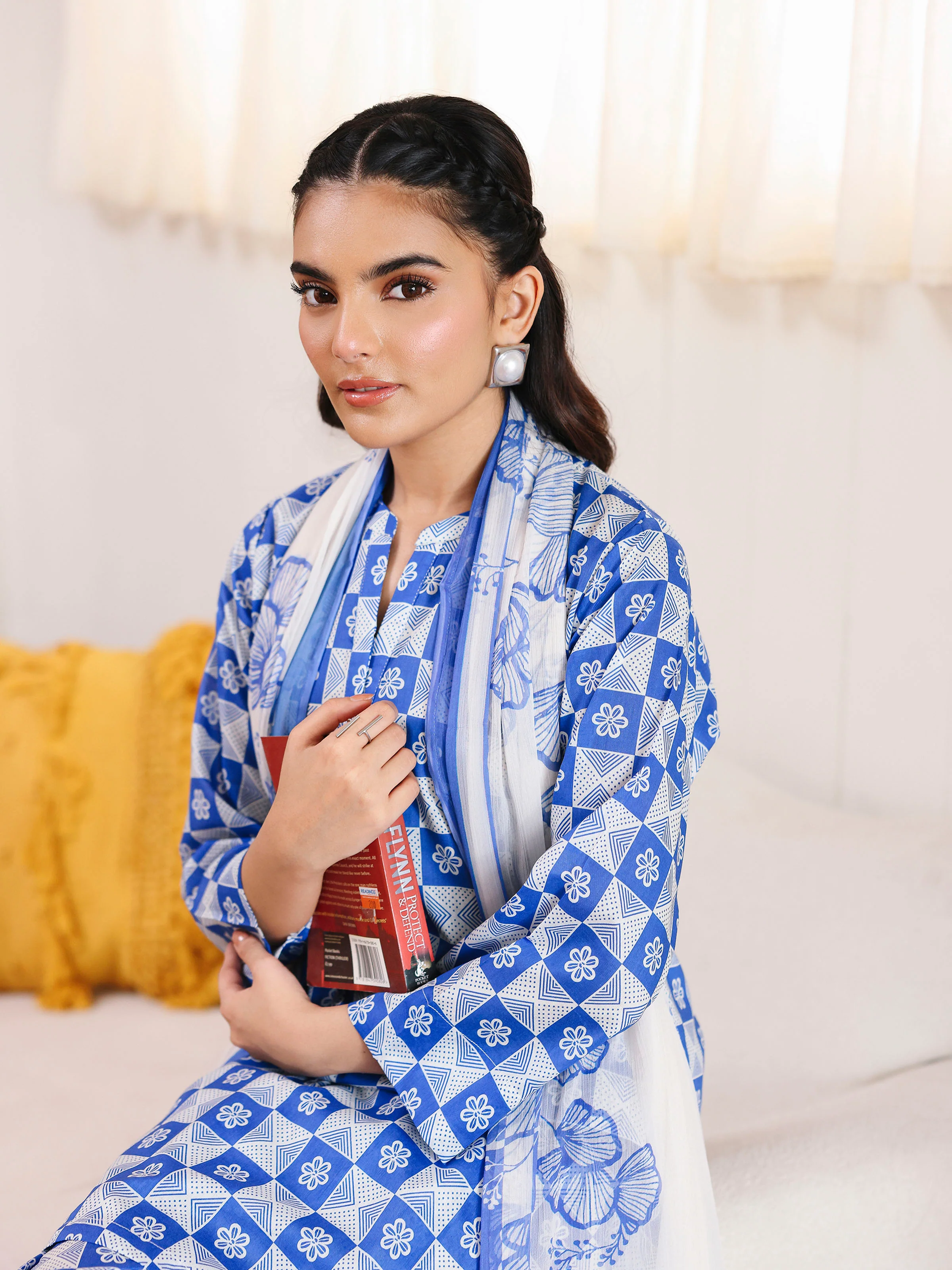 Printed Lawn Suit - EWTKP5-81991-3P - Image 5