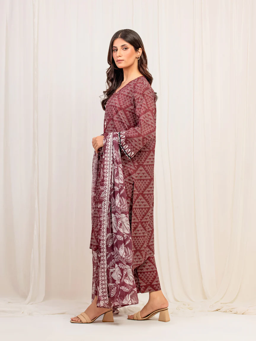 Printed Lawn Suit - EWTKP5-82019-3P - Image 5