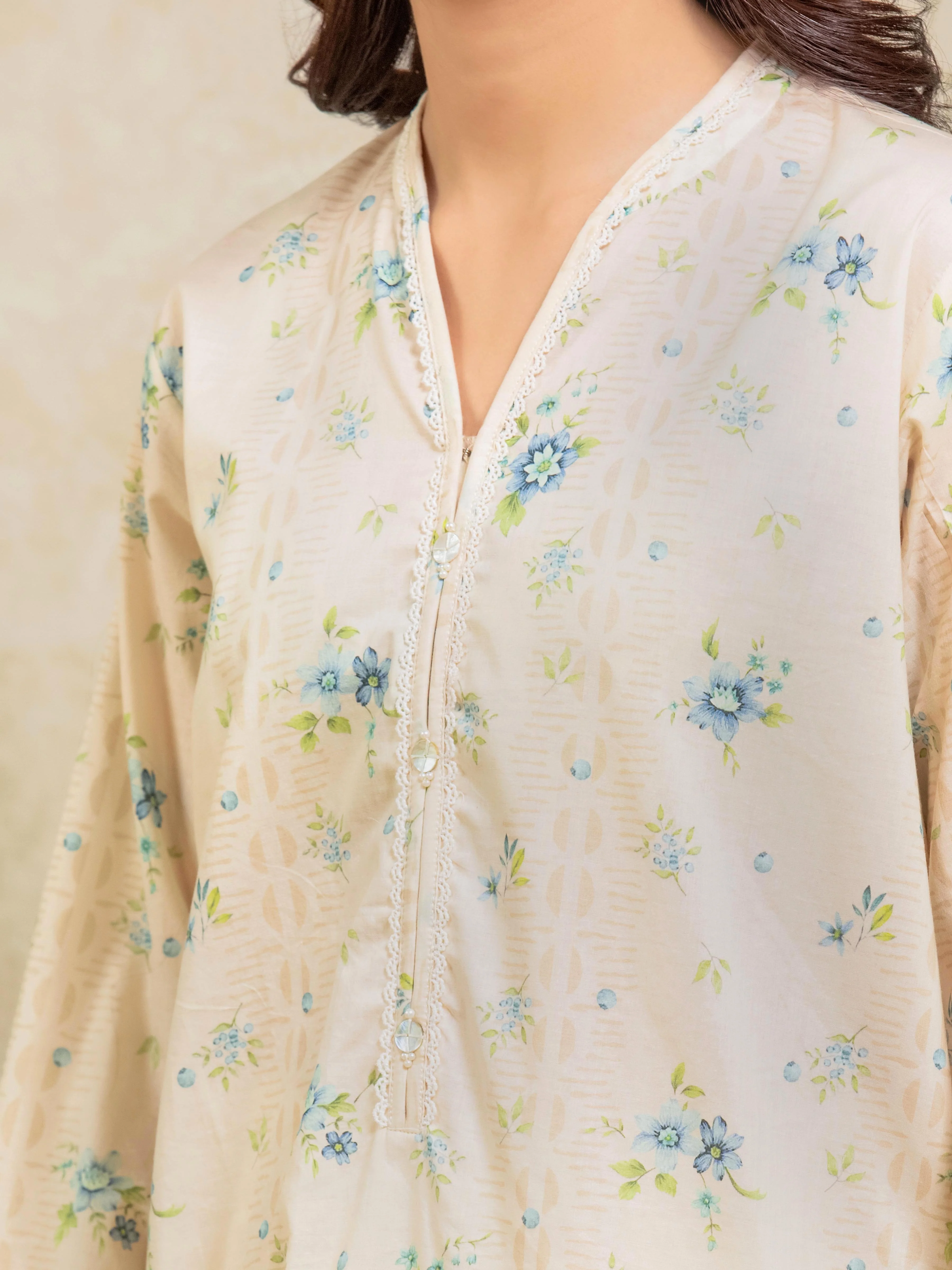 Printed Lawn Suit - EWTKP5-82023-3P - Image 3