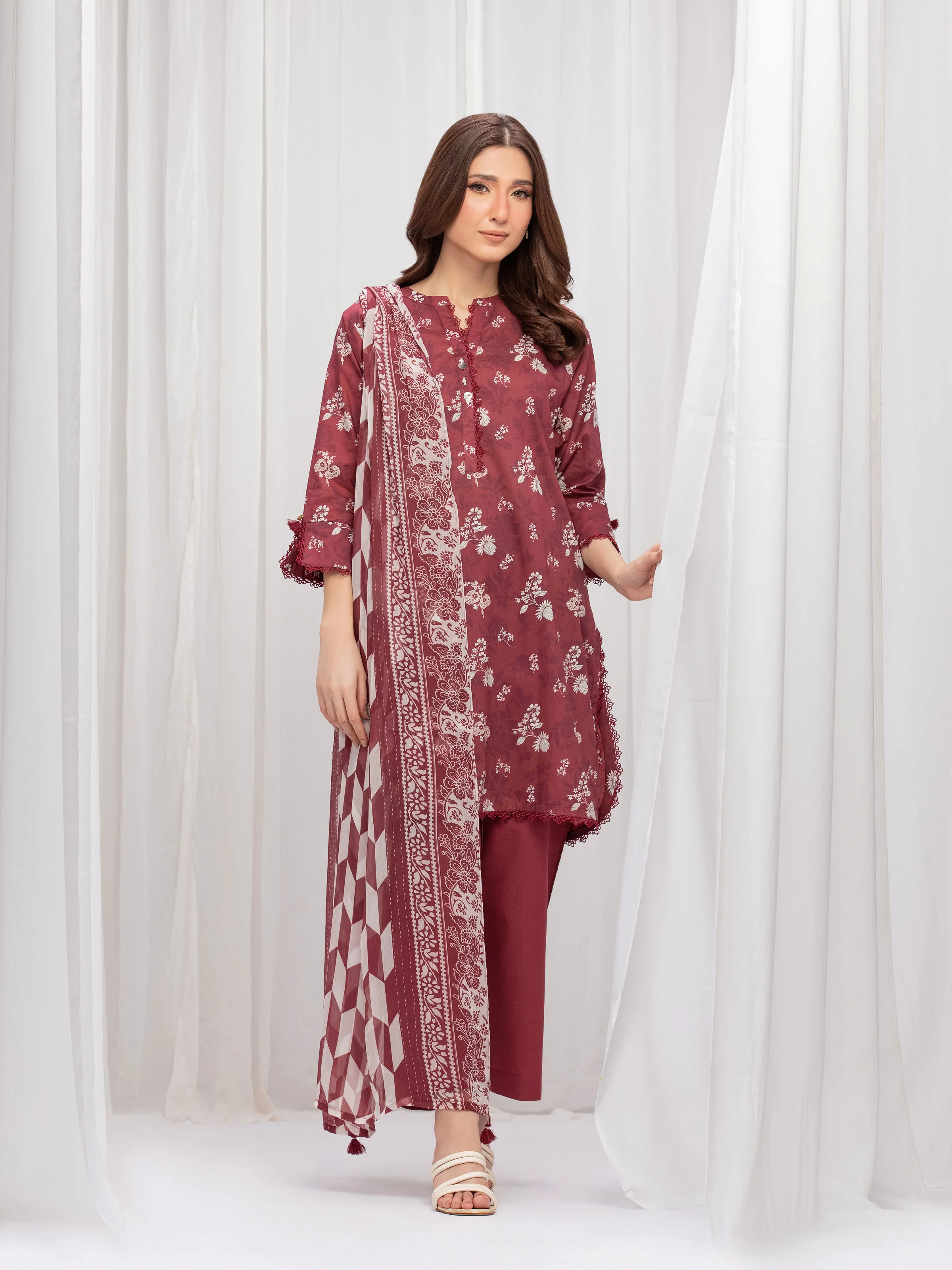 Printed Lawn Suit - EWTKP5-83003-3P