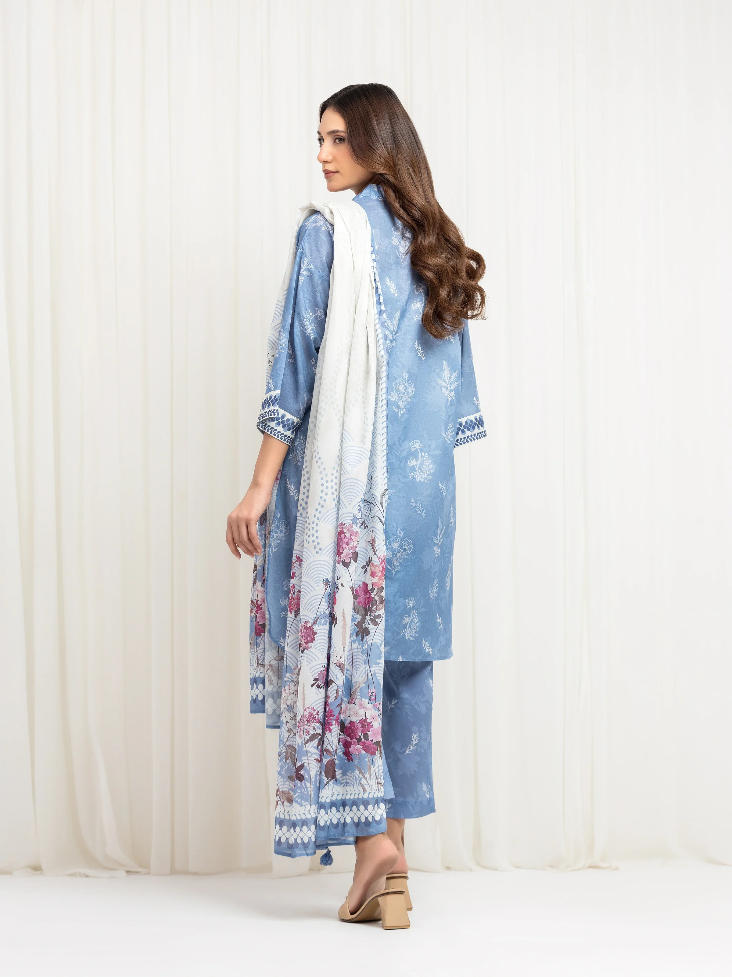 Printed Lawn Suit - EWTKP6-86054-3P - Image 5
