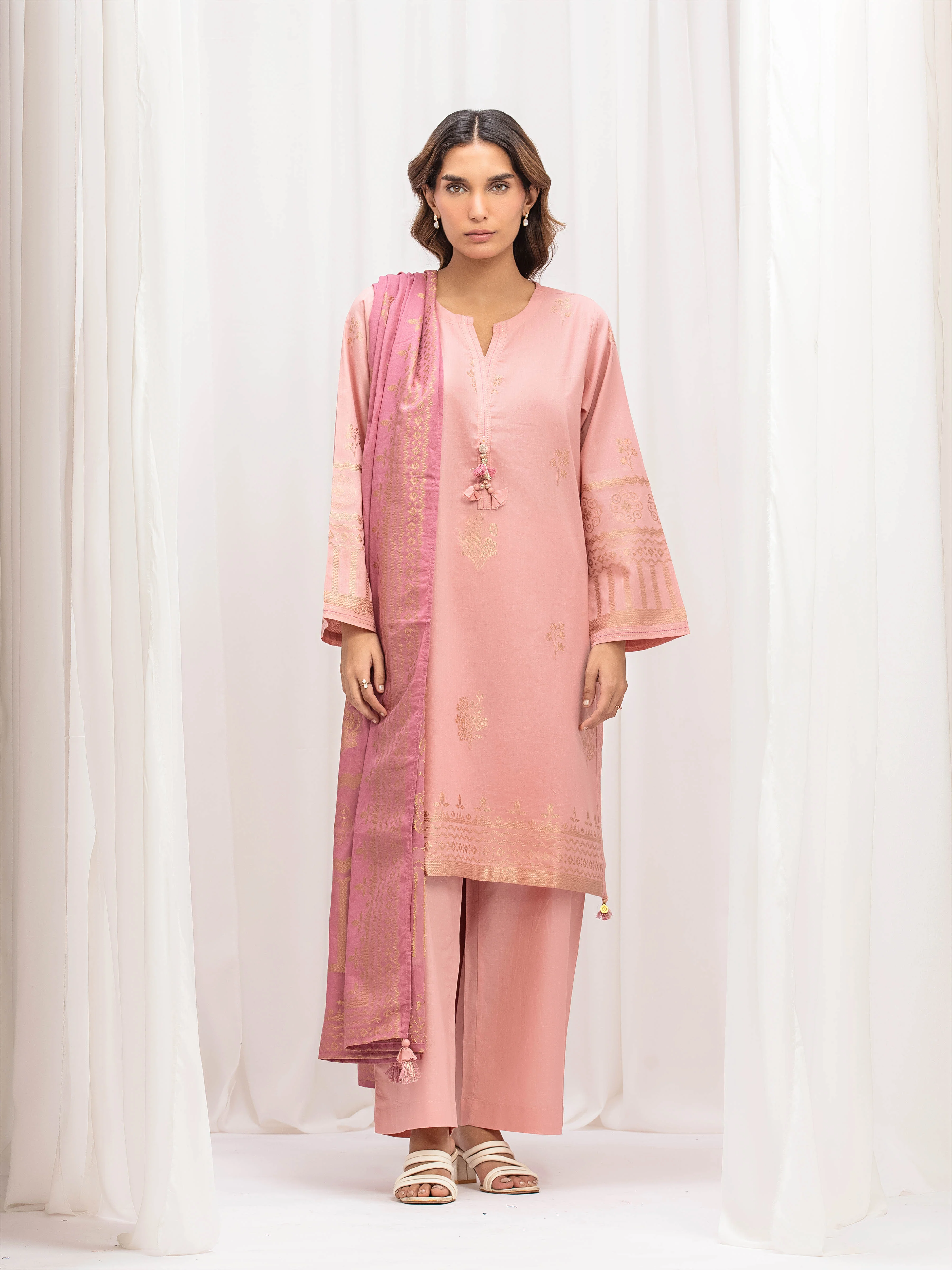 Solid Jacquard Suit - EWTKS5-82420-3P