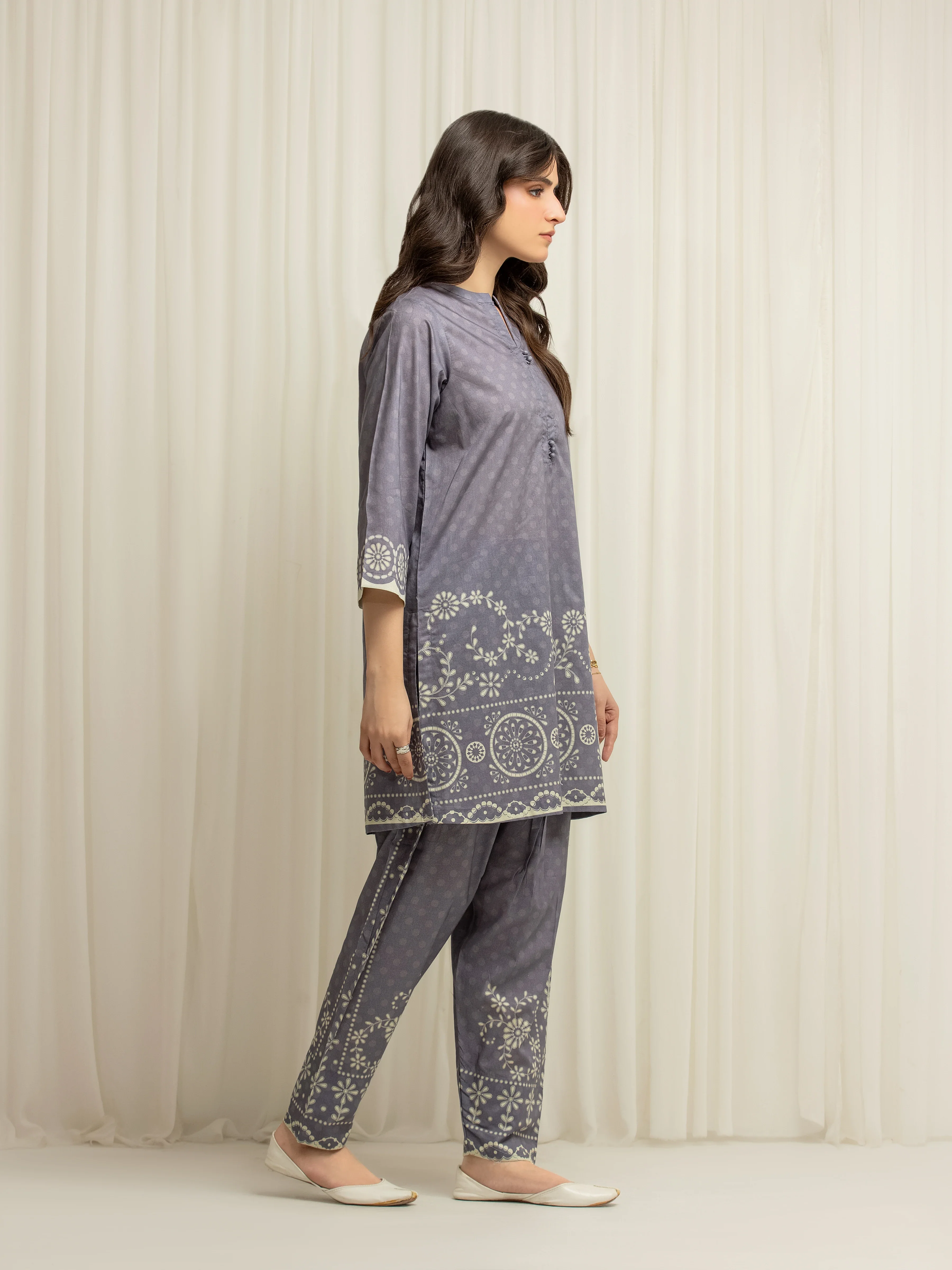 Printed Lawn Co-Ord Set - EWTKP6-86019ST - Image 5